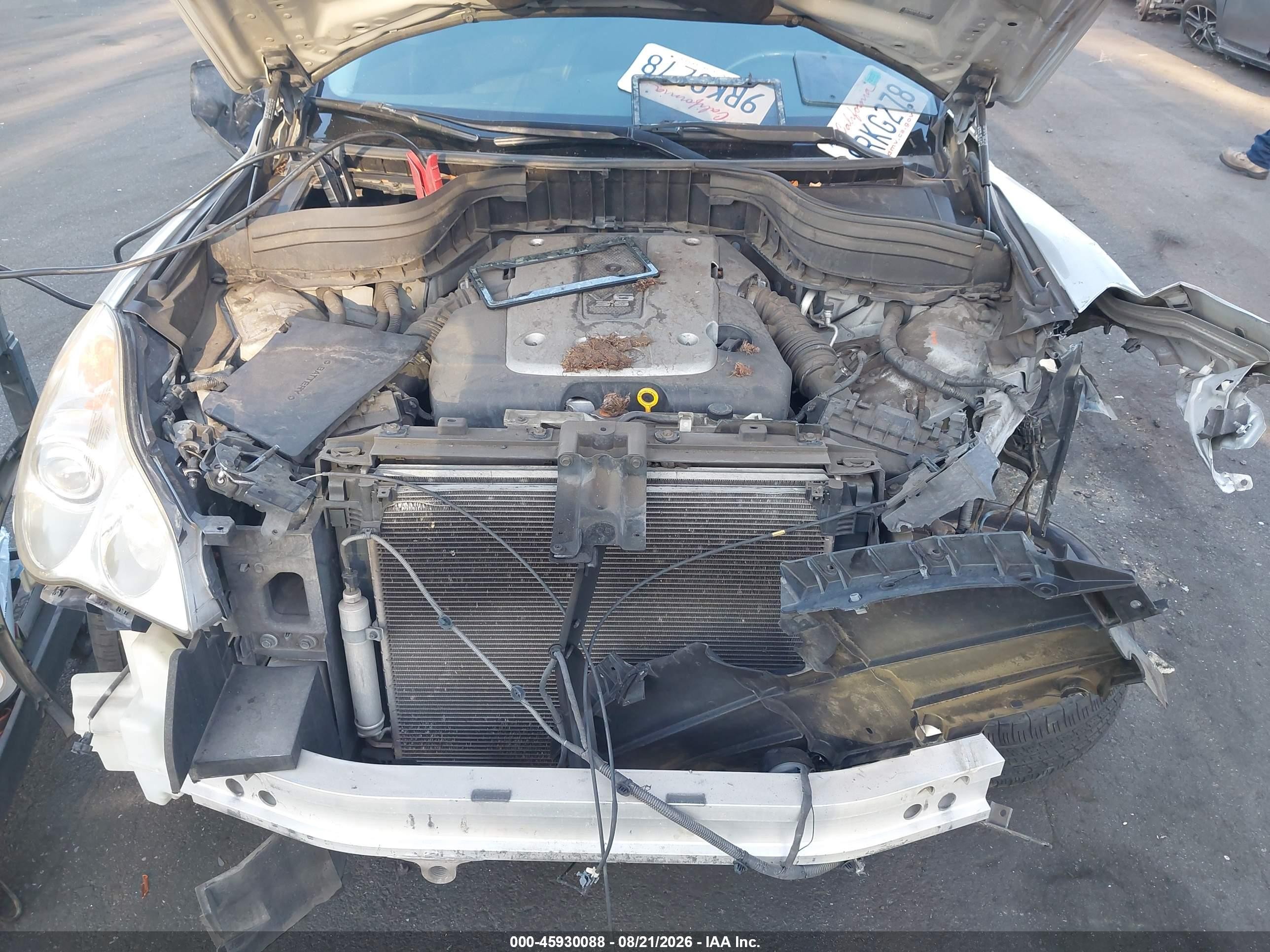 2008 Infiniti Ex35 Journey Silver vin: JNKAJ09E98M305547