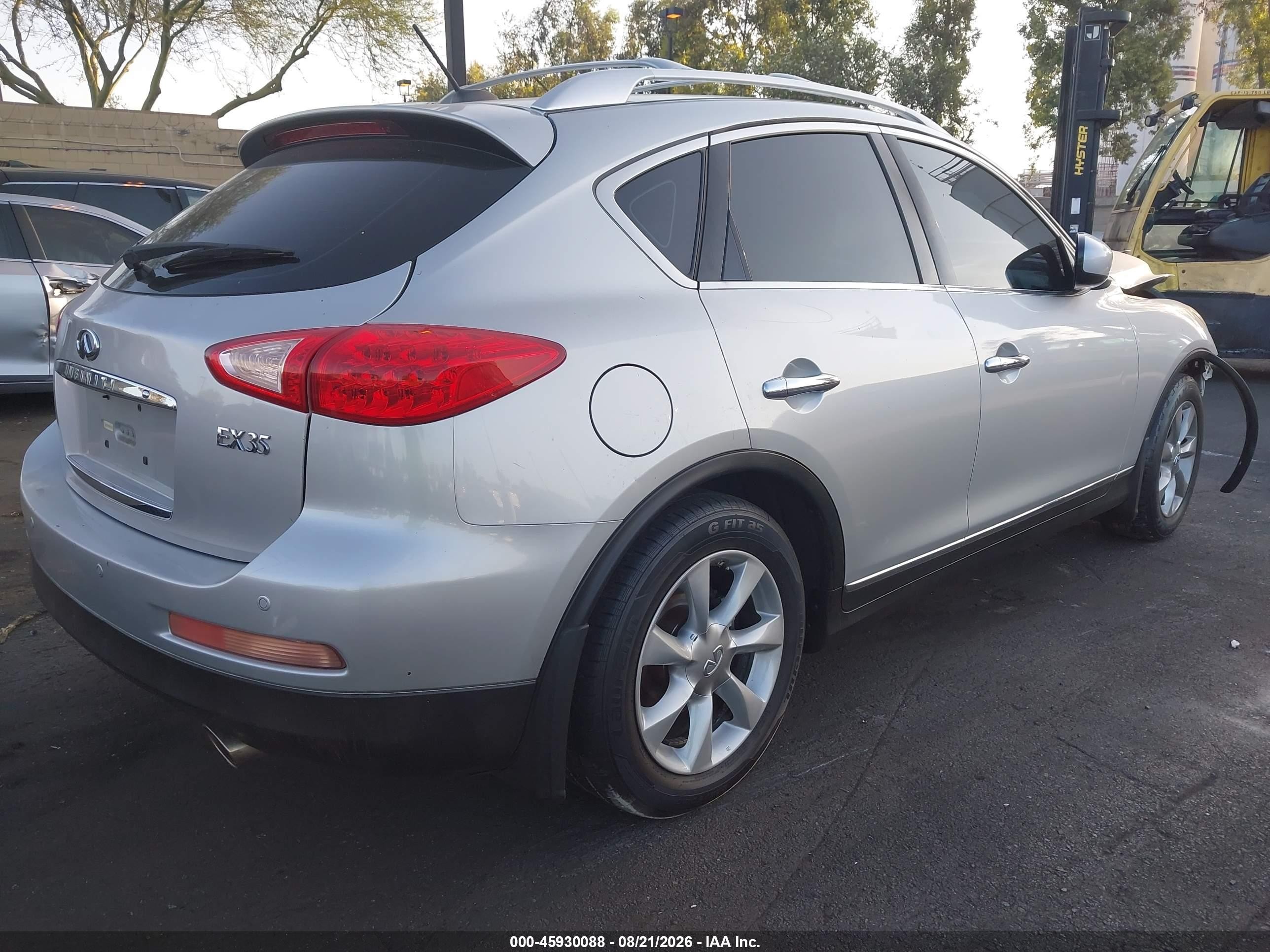 2008 Infiniti Ex35 Journey Silver vin: JNKAJ09E98M305547