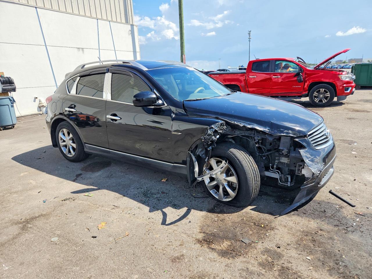 2008 Infiniti Ex35 Base Black vin: JNKAJ09E98M305645