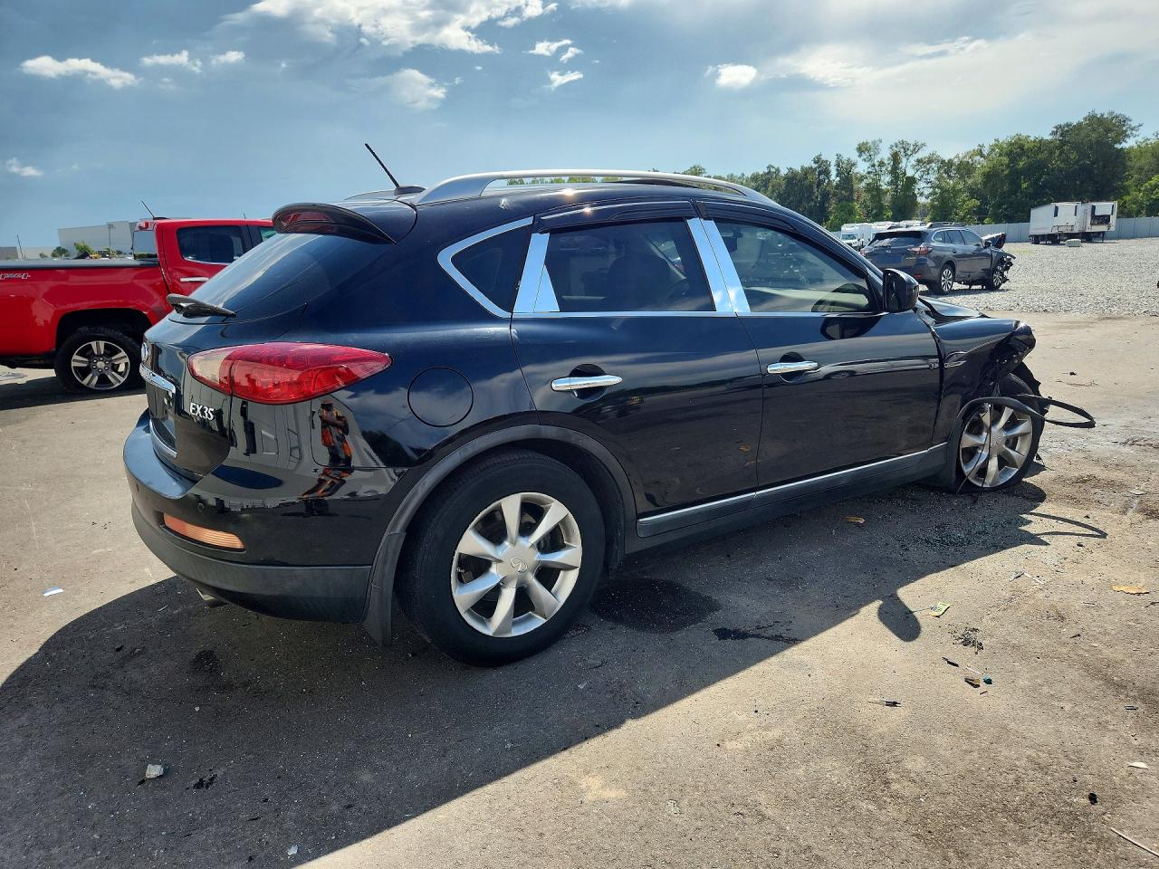 2008 Infiniti Ex35 Base Black vin: JNKAJ09E98M305645