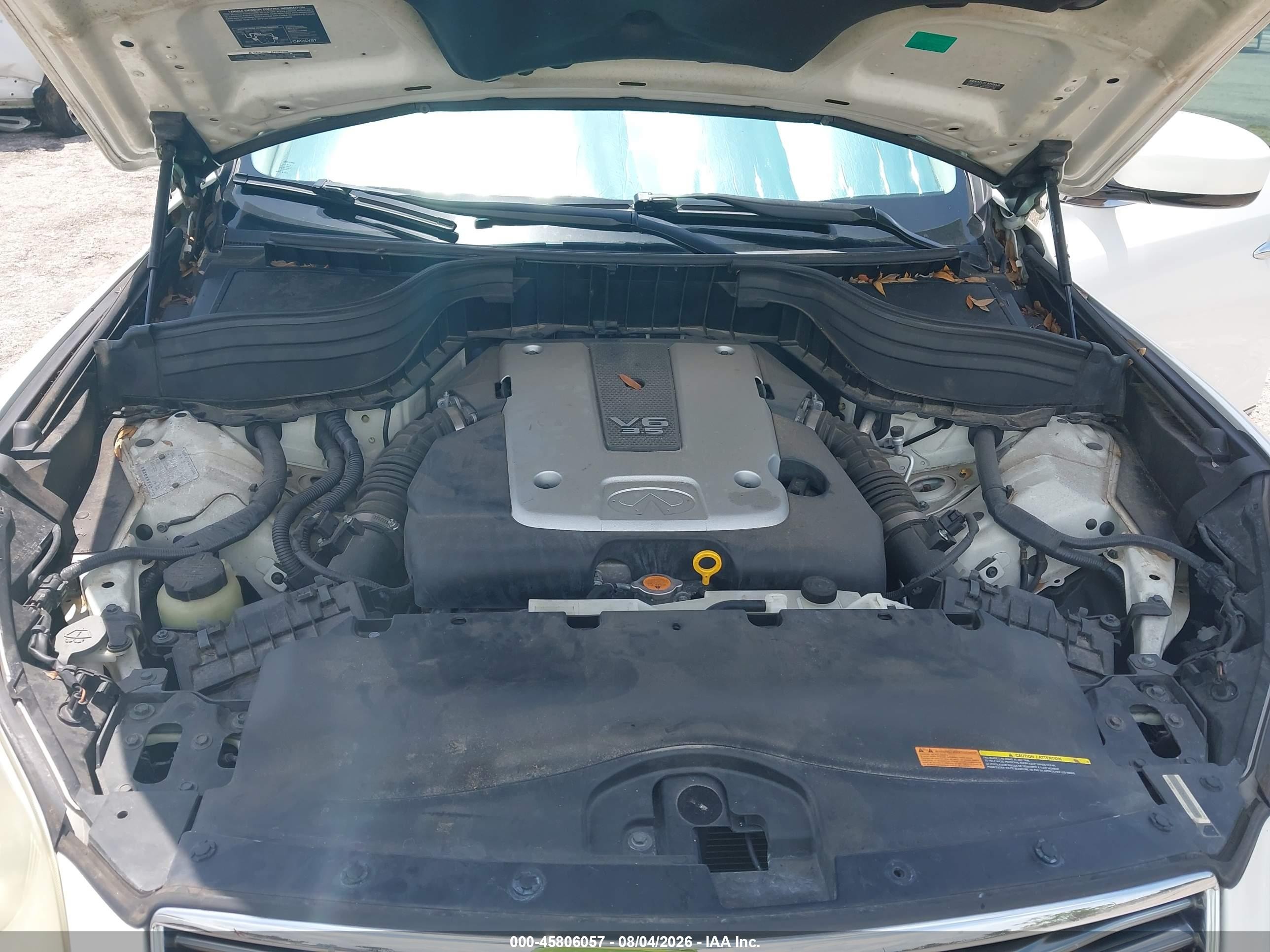 2008 Infiniti Ex35 Journey White vin: JNKAJ09EX8M301717