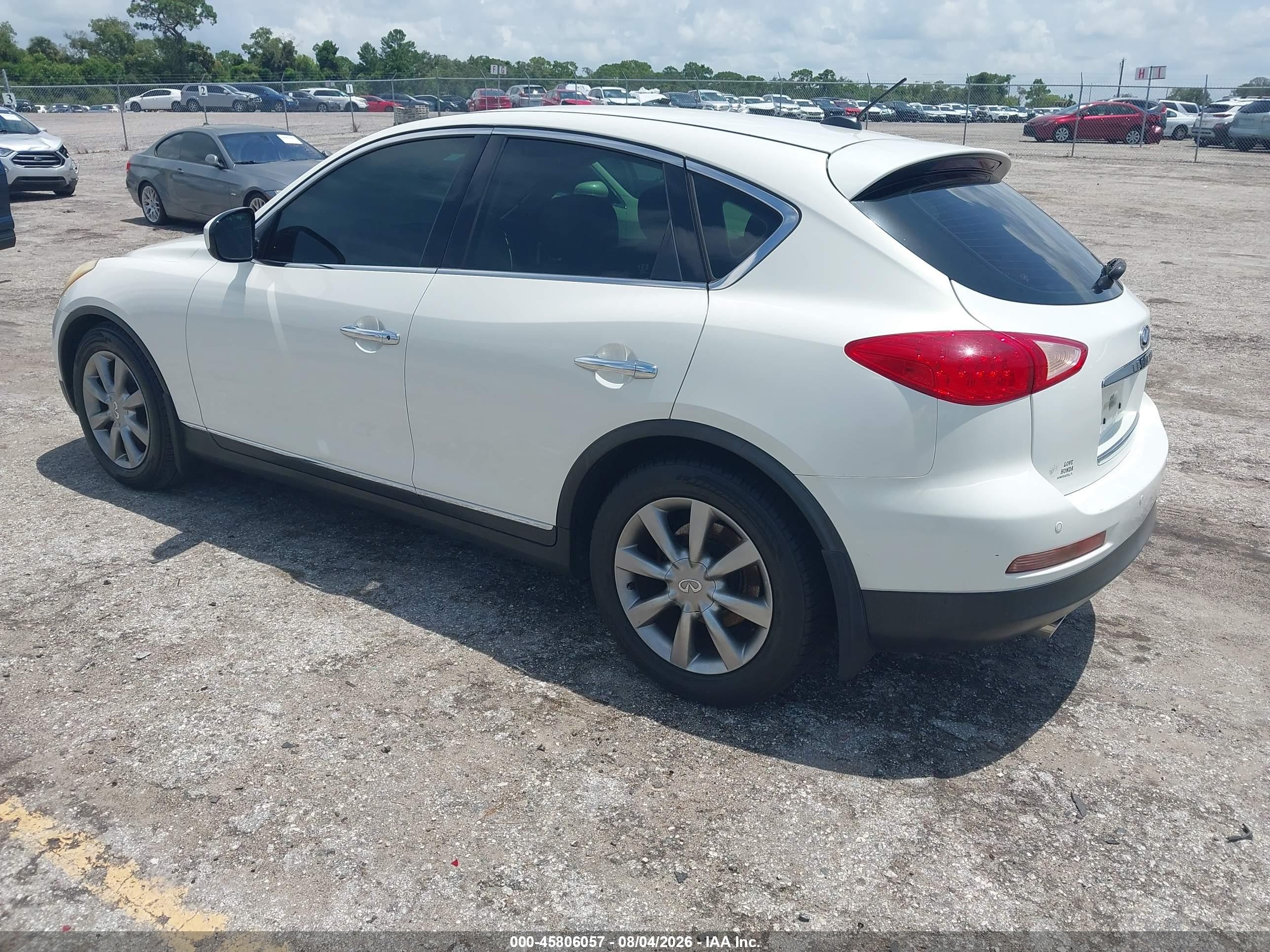 2008 Infiniti Ex35 Journey White vin: JNKAJ09EX8M301717