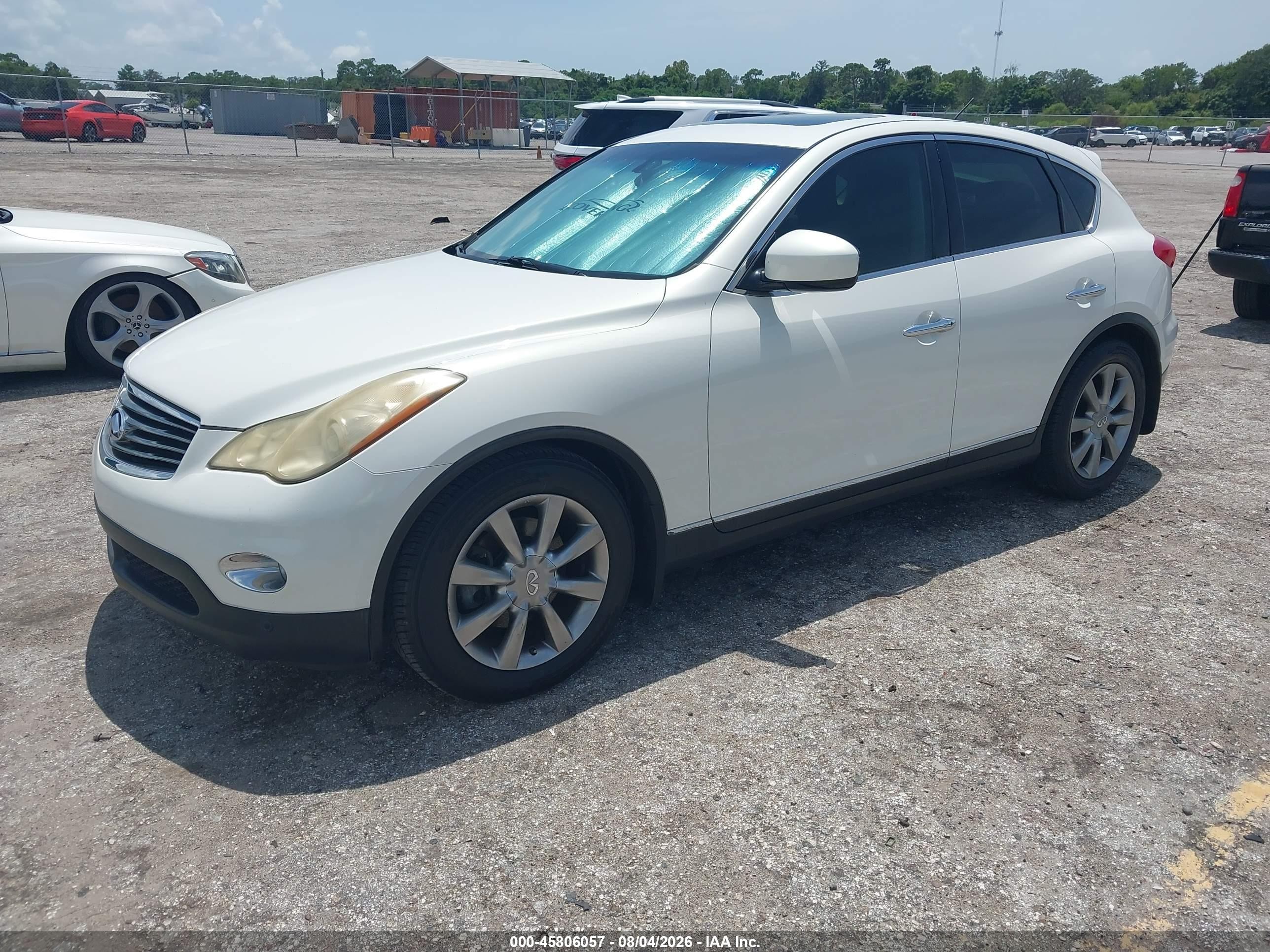 2008 Infiniti Ex35 Journey White vin: JNKAJ09EX8M301717