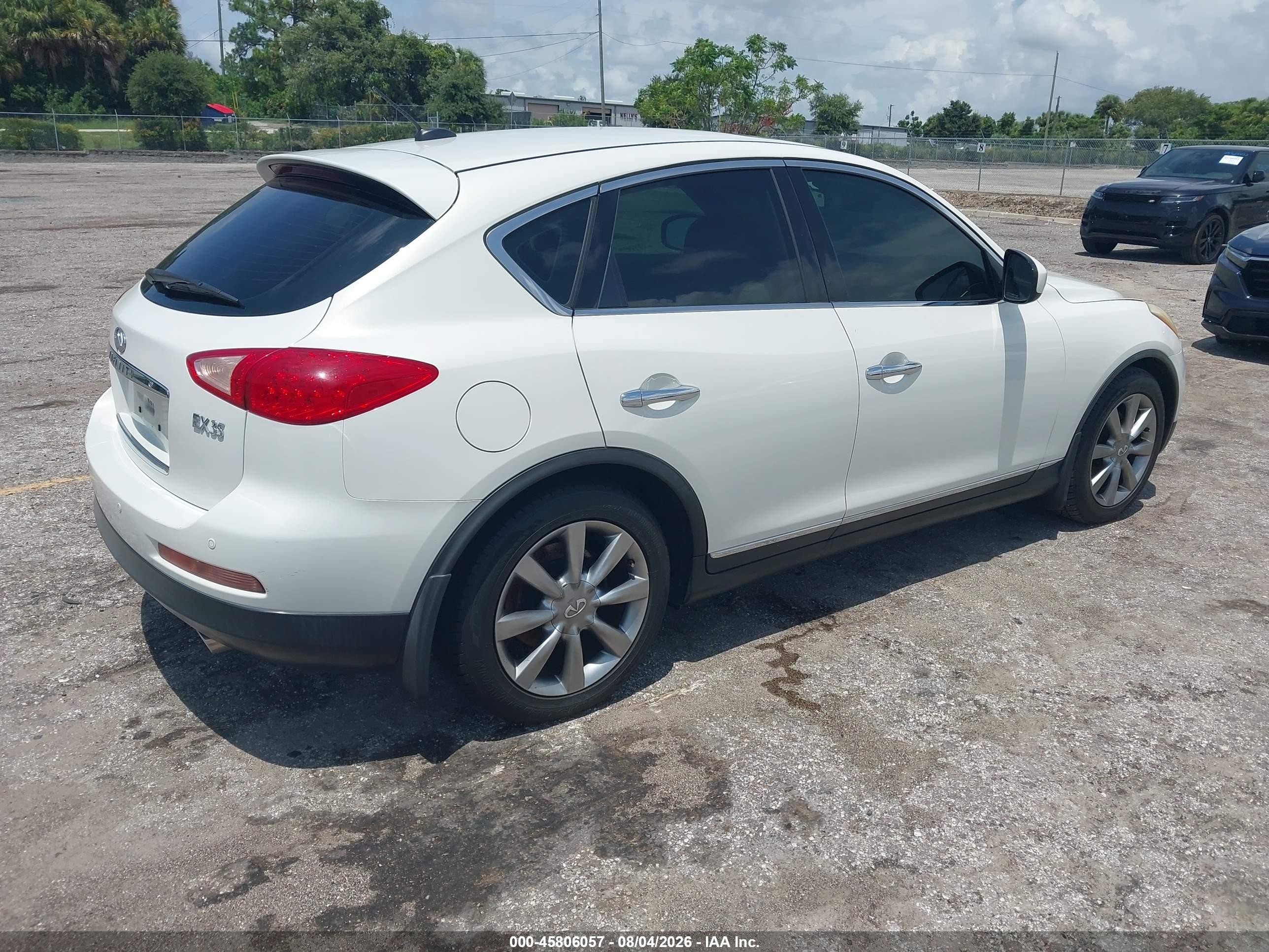 2008 Infiniti Ex35 Journey White vin: JNKAJ09EX8M301717