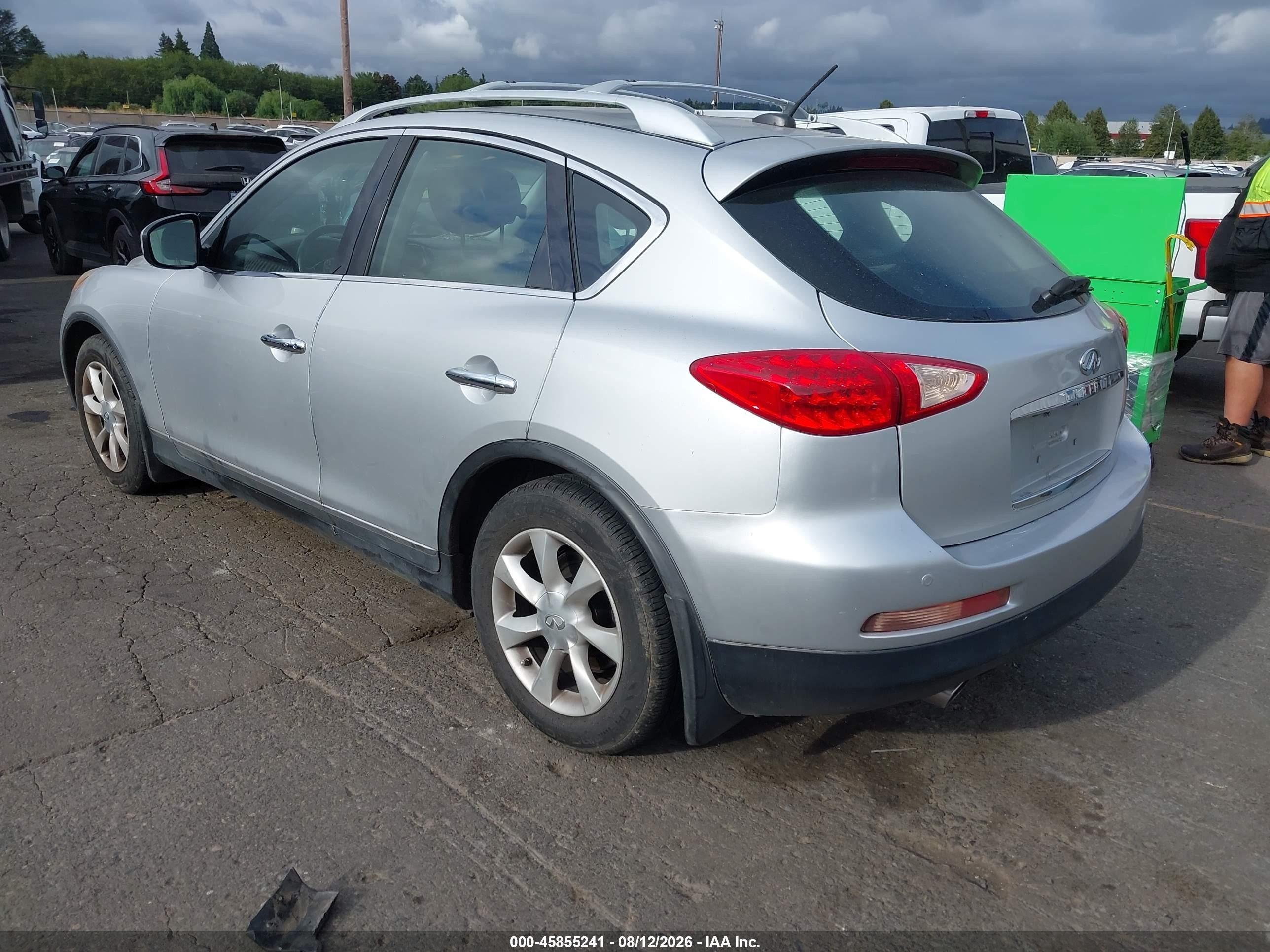 2009 Infiniti Ex35 Journey Silver vin: JNKAJ09EX9M900828