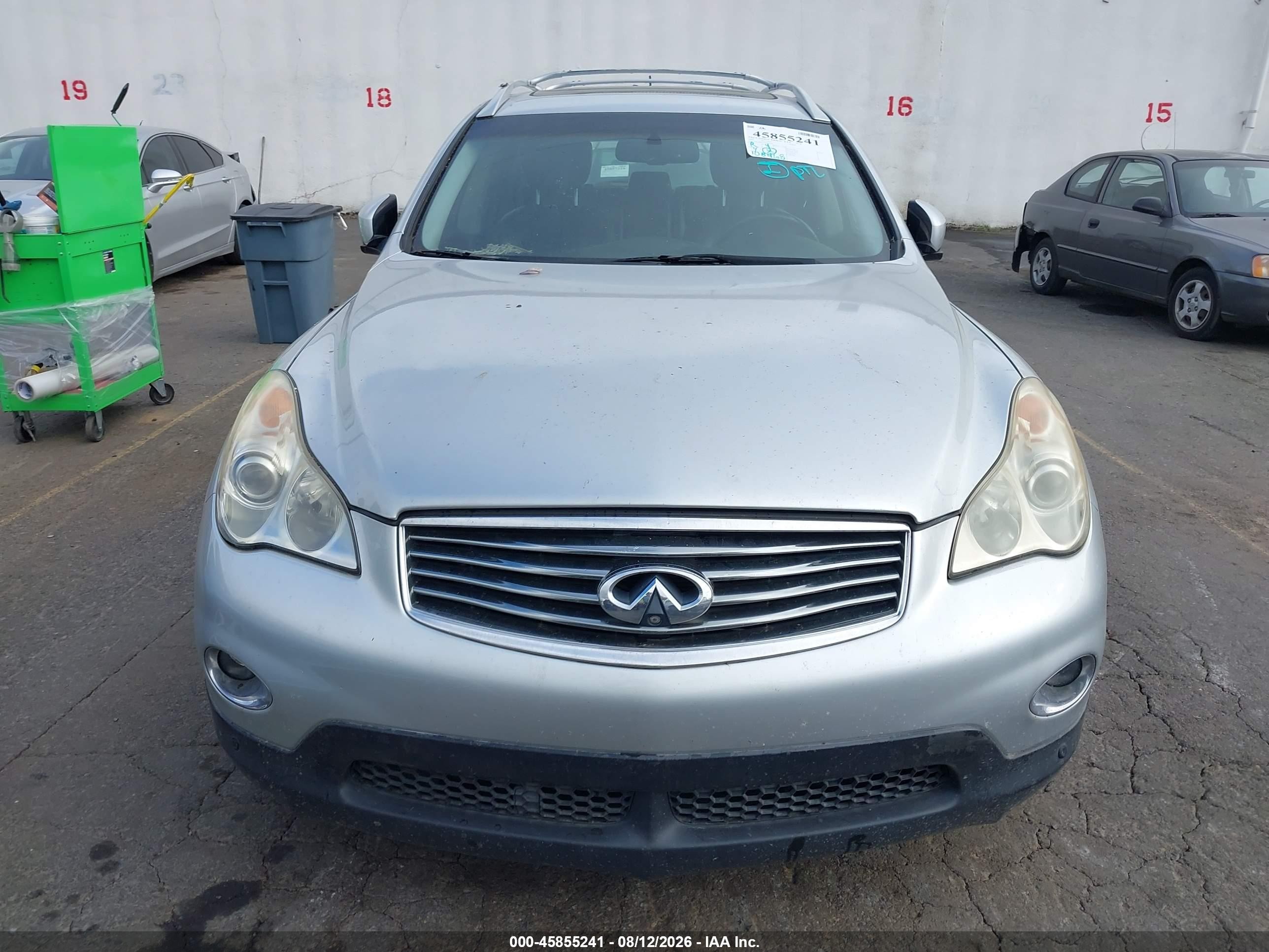 2009 Infiniti Ex35 Journey Silver vin: JNKAJ09EX9M900828