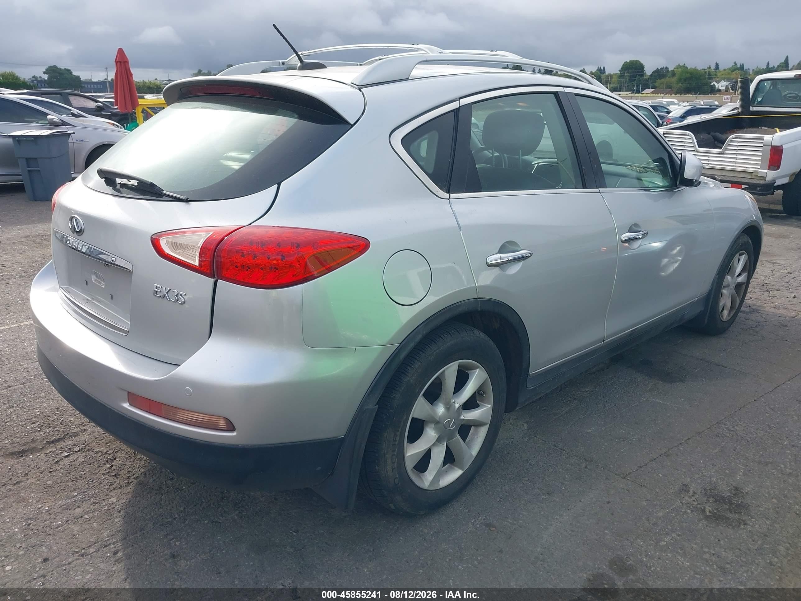2009 Infiniti Ex35 Journey Silver vin: JNKAJ09EX9M900828