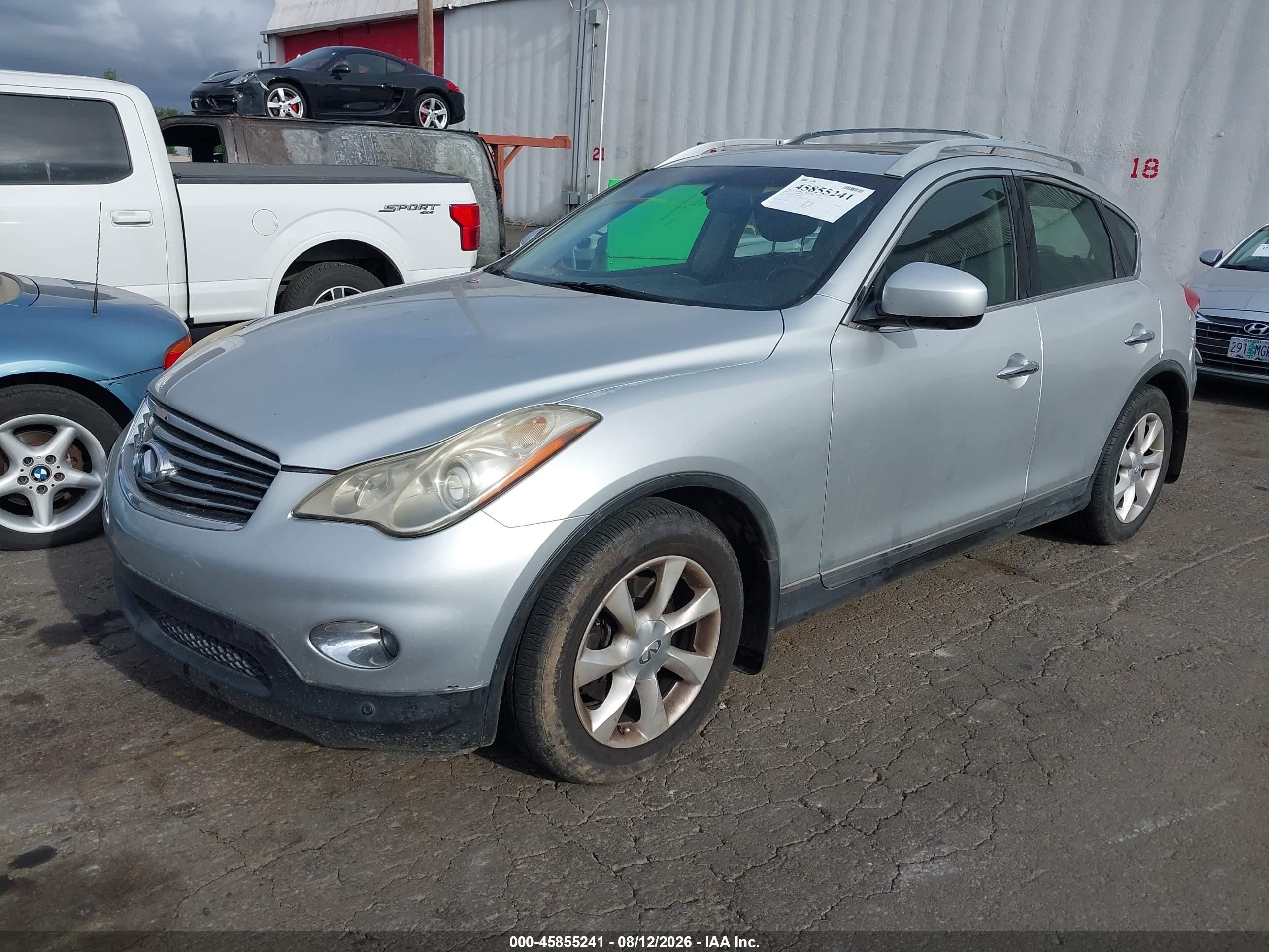 2009 Infiniti Ex35 Journey Silver vin: JNKAJ09EX9M900828