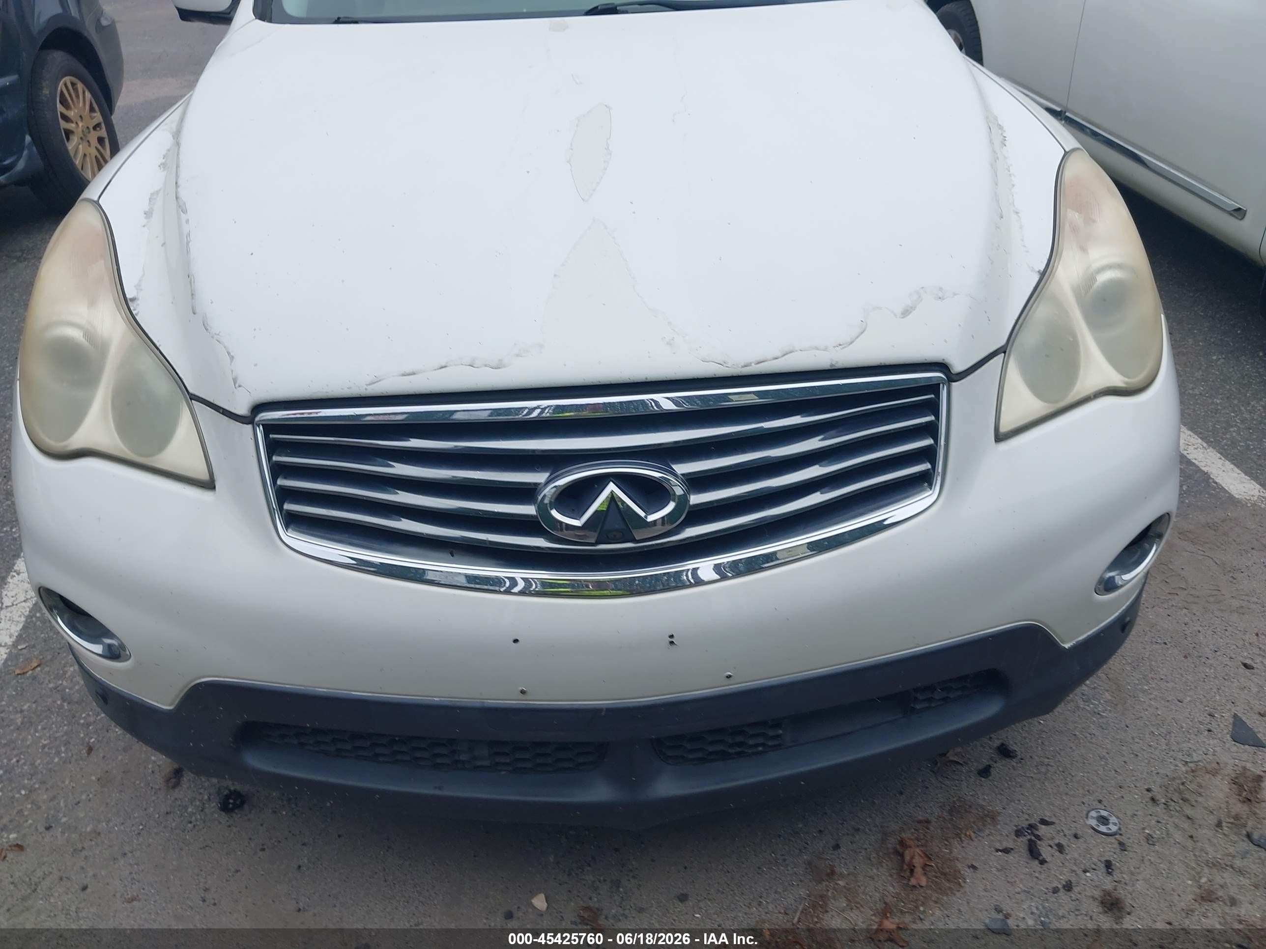 2008 Infiniti Ex35 Journey White vin: JNKAJ09F08M356265