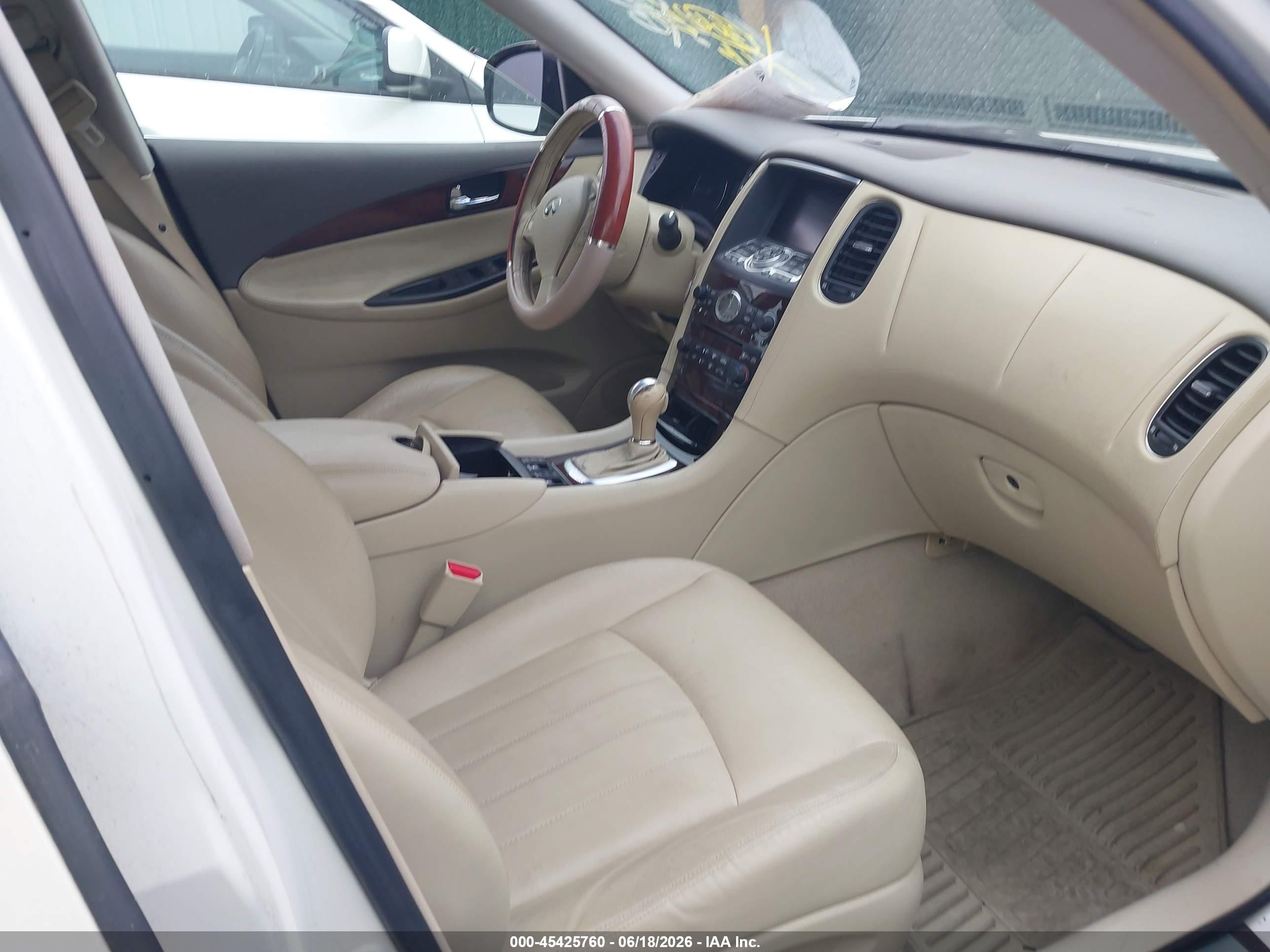 2008 Infiniti Ex35 Journey White vin: JNKAJ09F08M356265