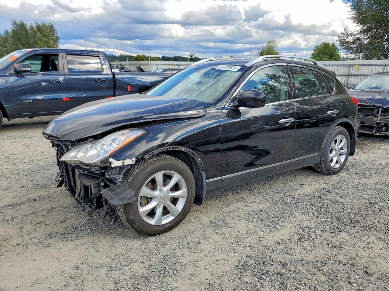 2009 Infiniti Ex35 Base Черный vin: JNKAJ09F09M950520
