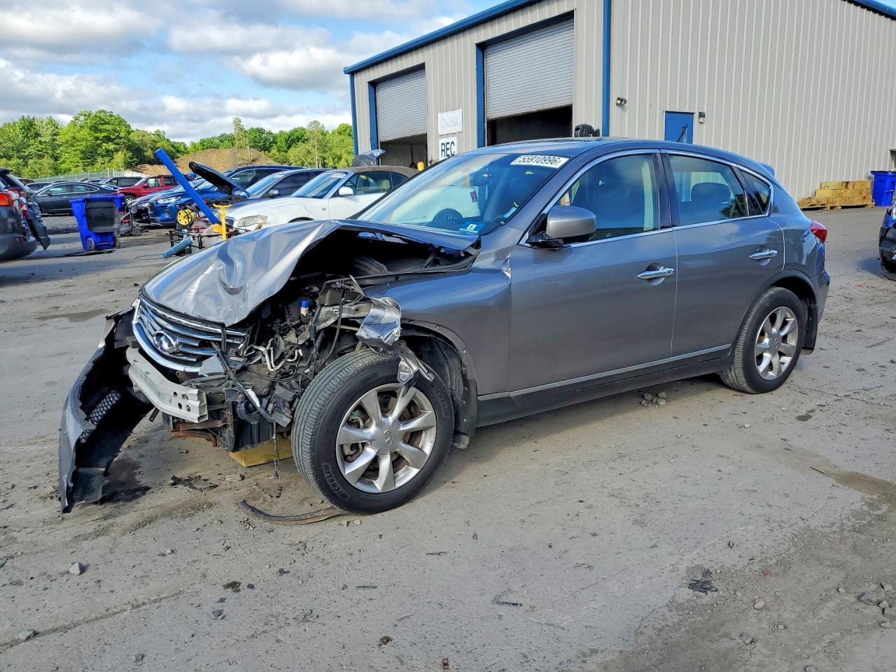 2008 Infiniti Ex35 Base Silver vin: JNKAJ09F18M354735