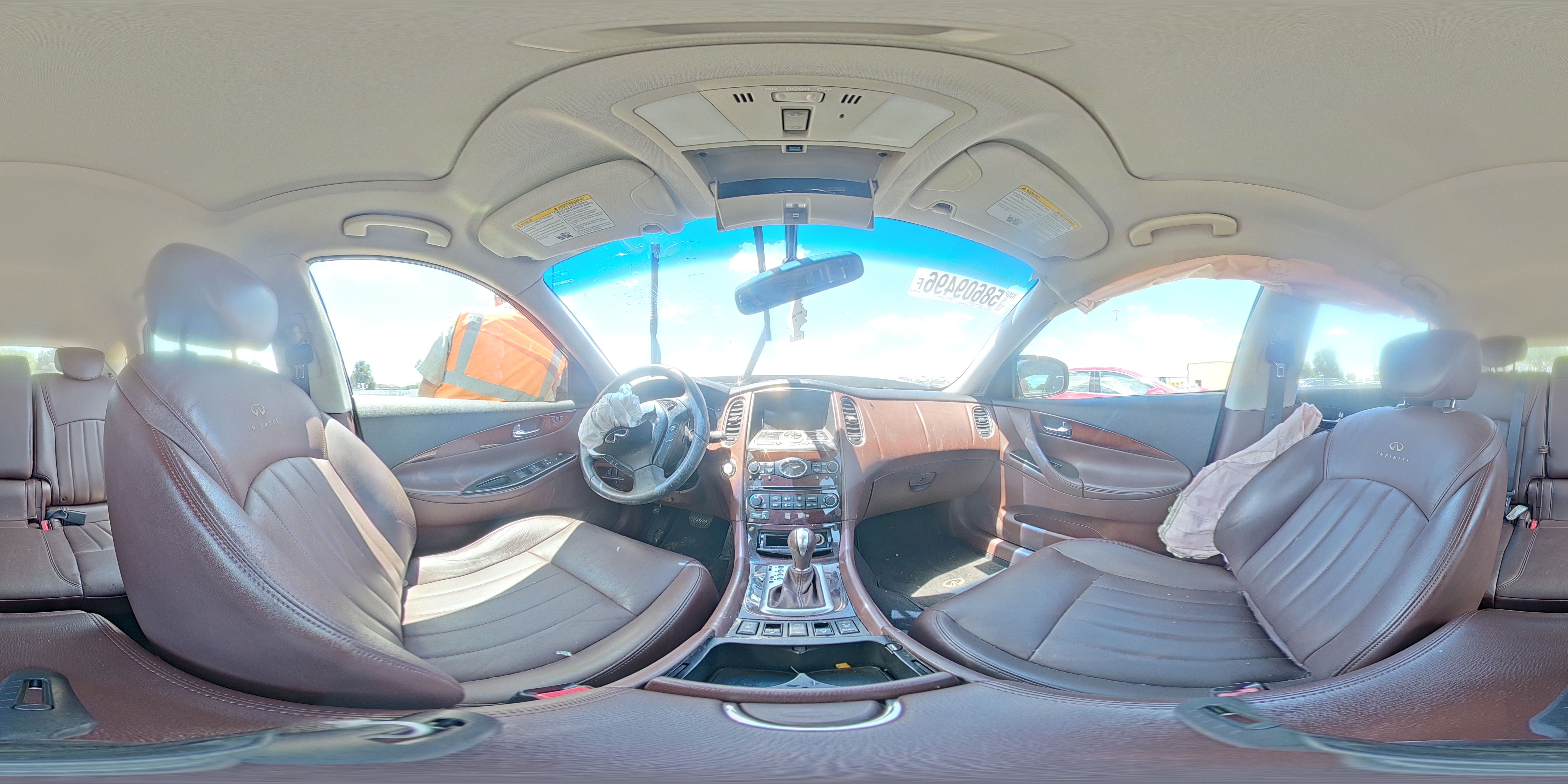 2008 Infiniti Ex35 Base Brown vin: JNKAJ09F18M358980