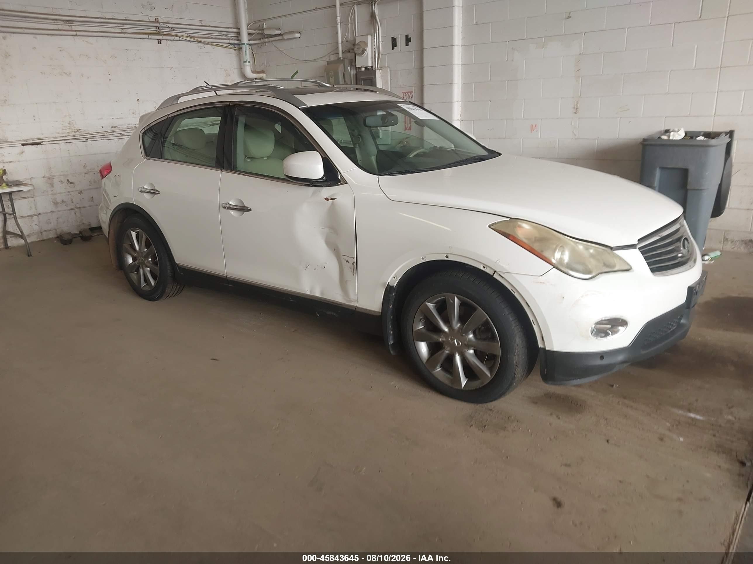 2008 Infiniti Ex35 Journey White vin: JNKAJ09F18M361037