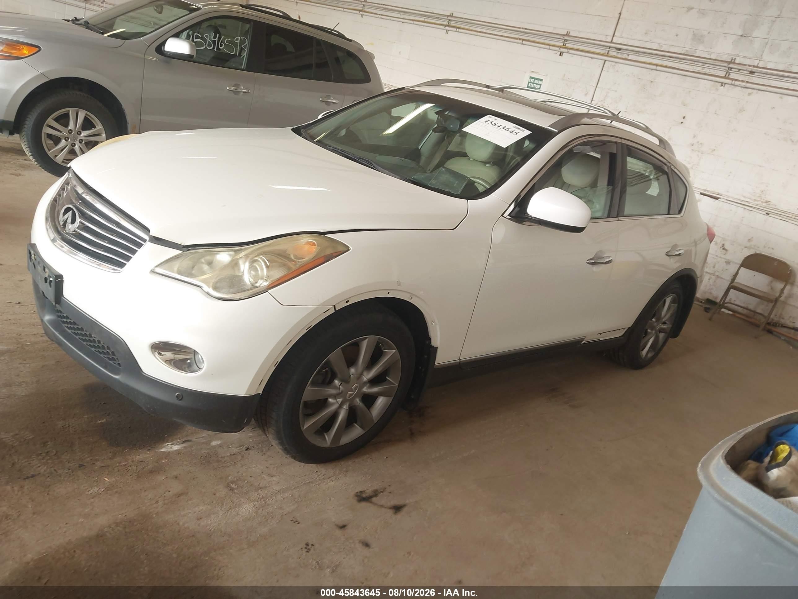 2008 Infiniti Ex35 Journey White vin: JNKAJ09F18M361037