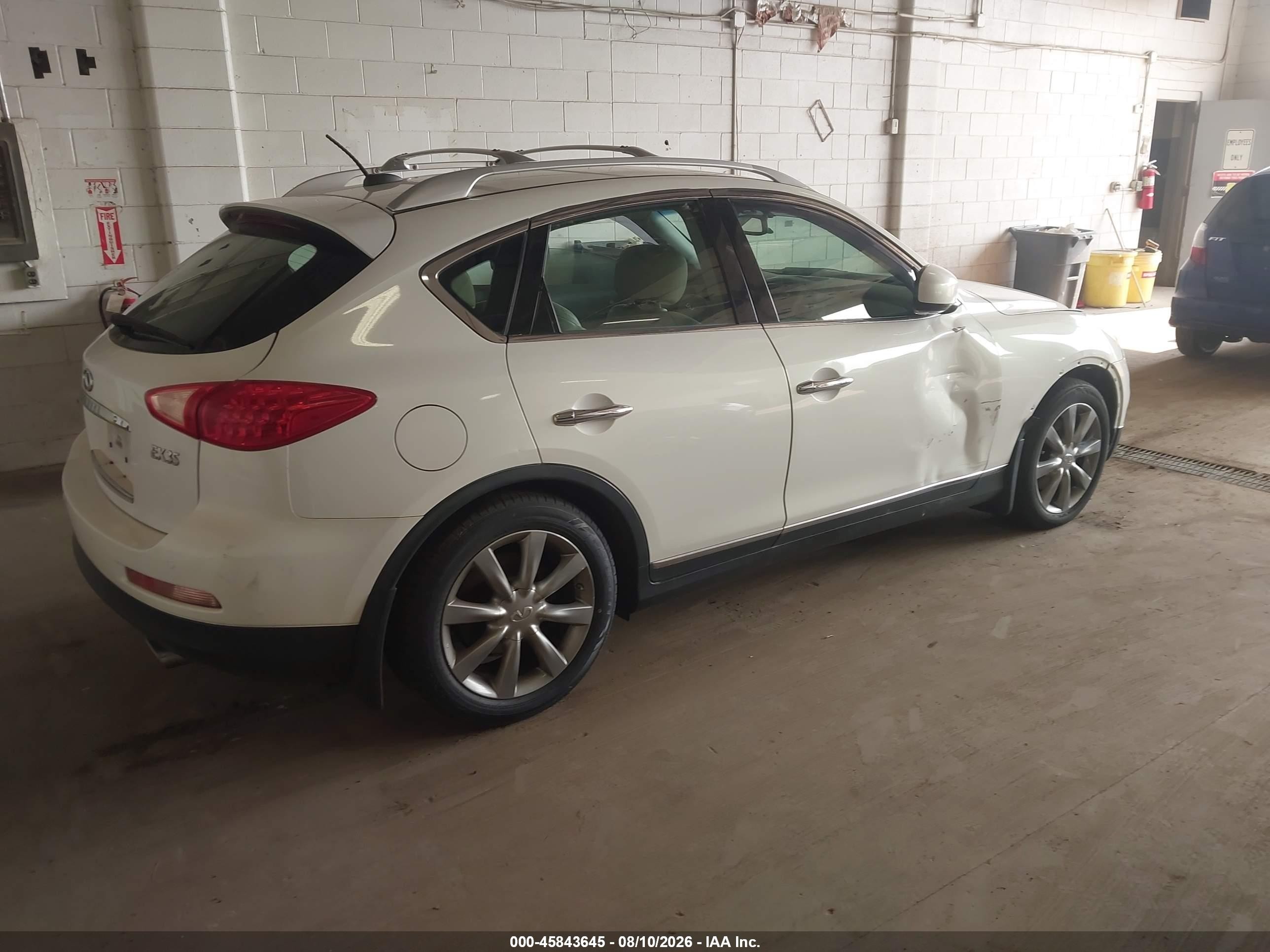 2008 Infiniti Ex35 Journey White vin: JNKAJ09F18M361037