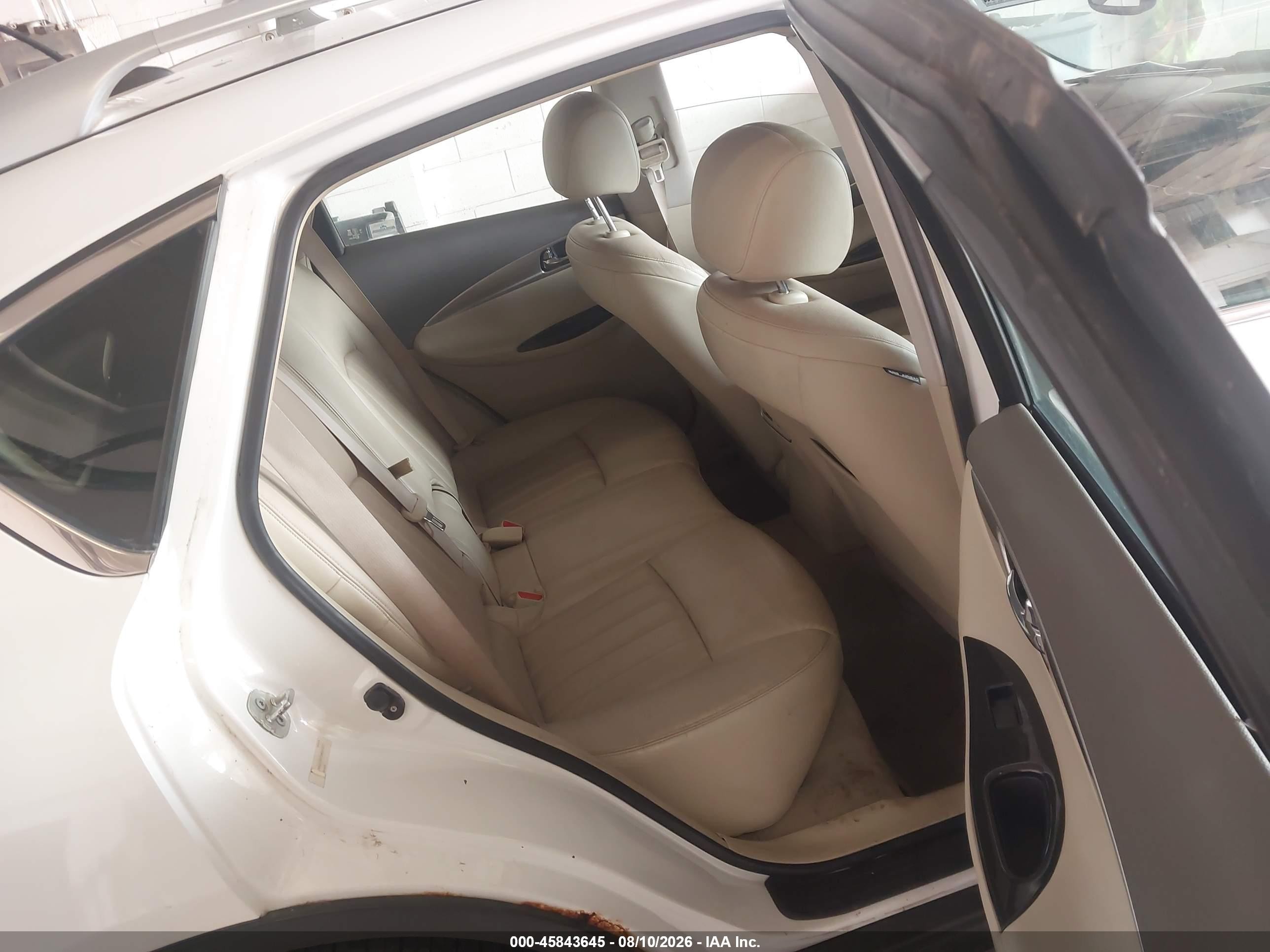 2008 Infiniti Ex35 Journey White vin: JNKAJ09F18M361037