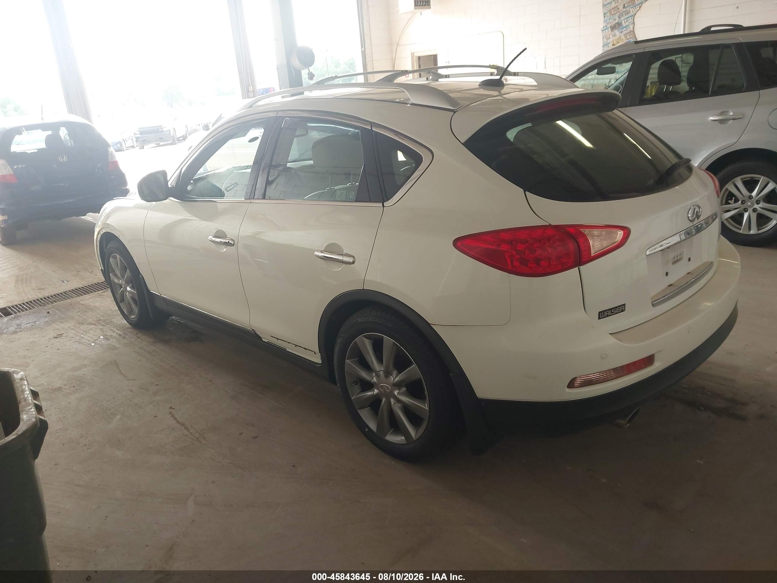 2008 Infiniti Ex35 Journey White vin: JNKAJ09F18M361037