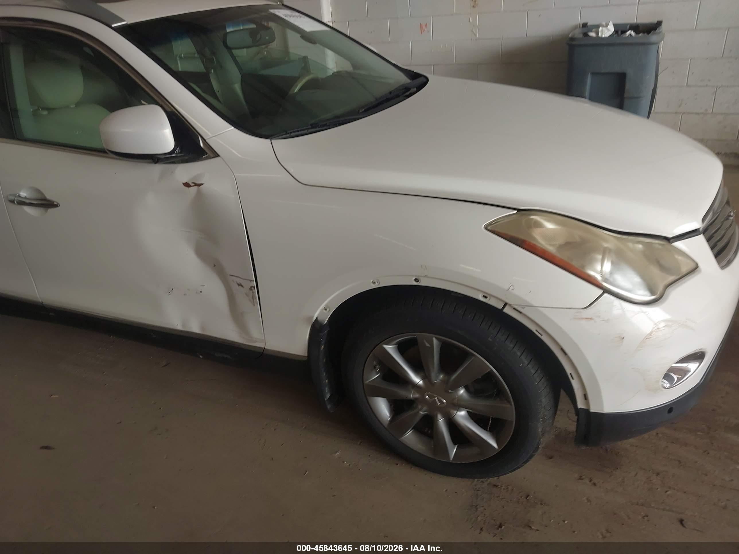 2008 Infiniti Ex35 Journey White vin: JNKAJ09F18M361037