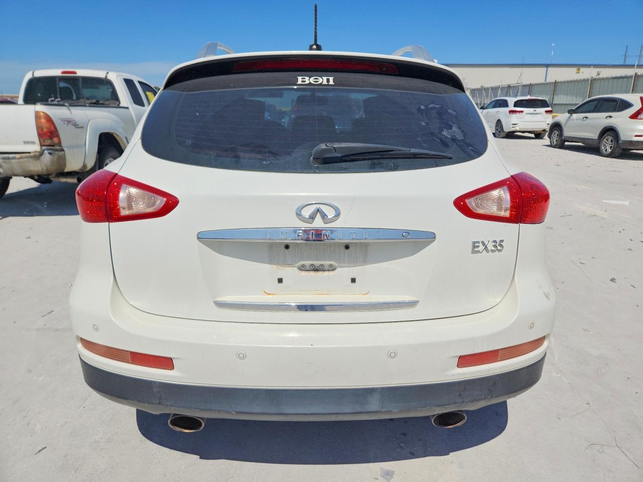 2008 Infiniti Ex35 Base White vin: JNKAJ09F28M359250
