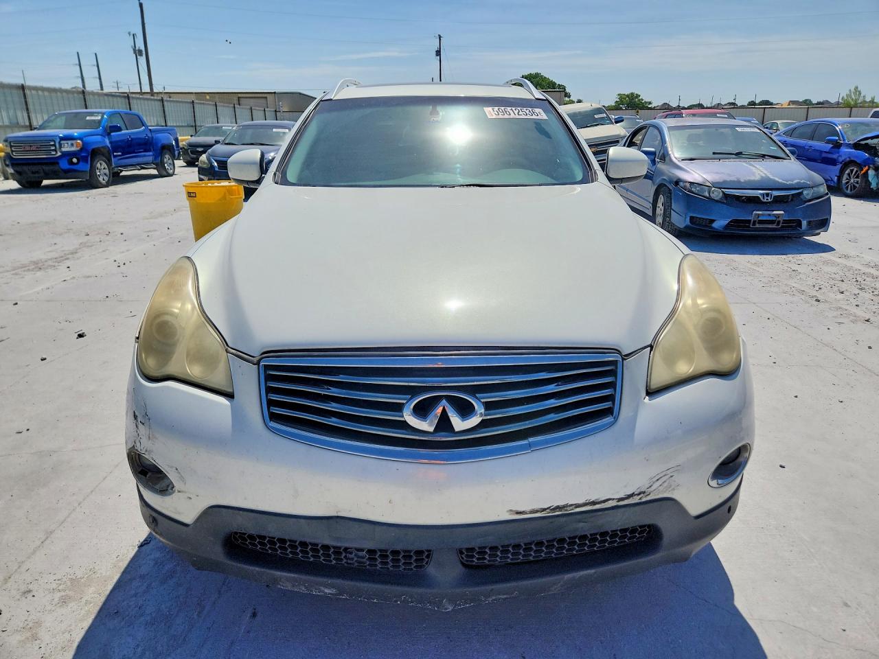 2008 Infiniti Ex35 Base White vin: JNKAJ09F28M359250