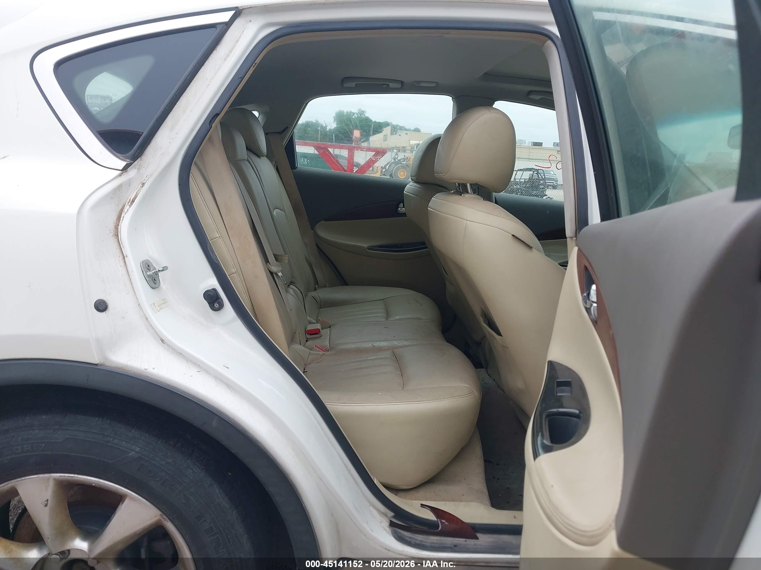 2008 Infiniti Ex35 Journey White vin: JNKAJ09F38M355949