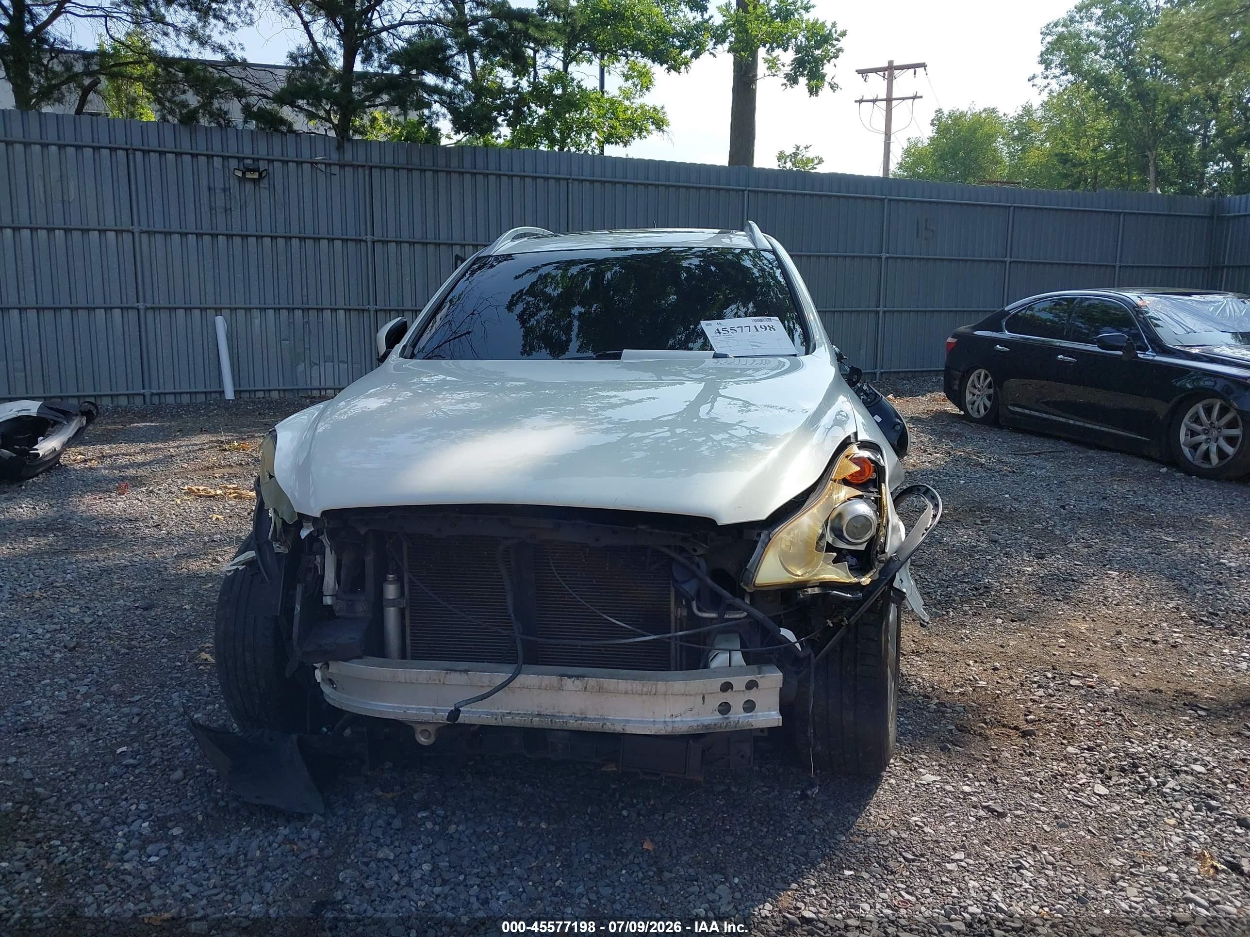 2008 Infiniti Ex35 Journey White vin: JNKAJ09F38M356308