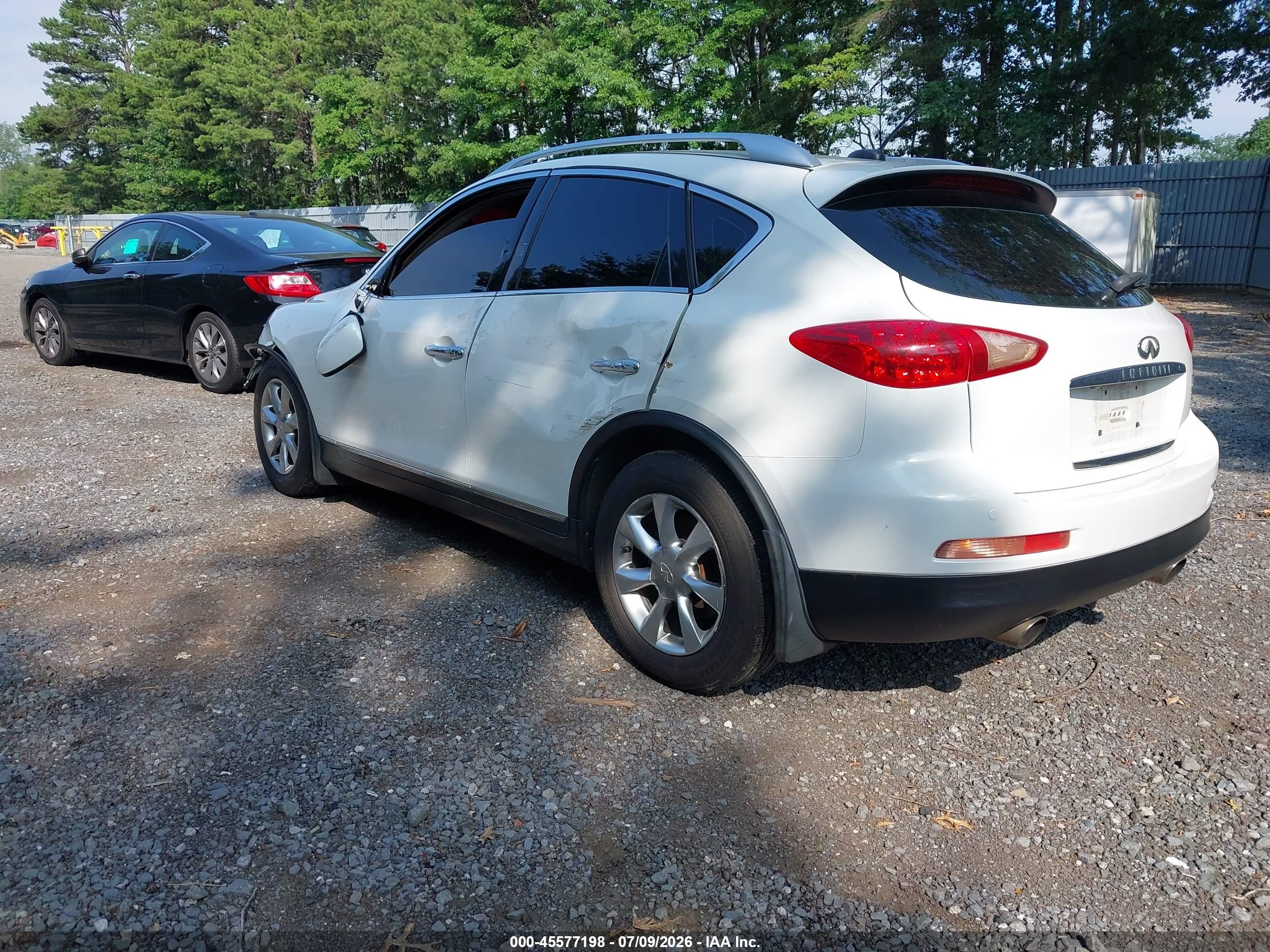 2008 Infiniti Ex35 Journey White vin: JNKAJ09F38M356308