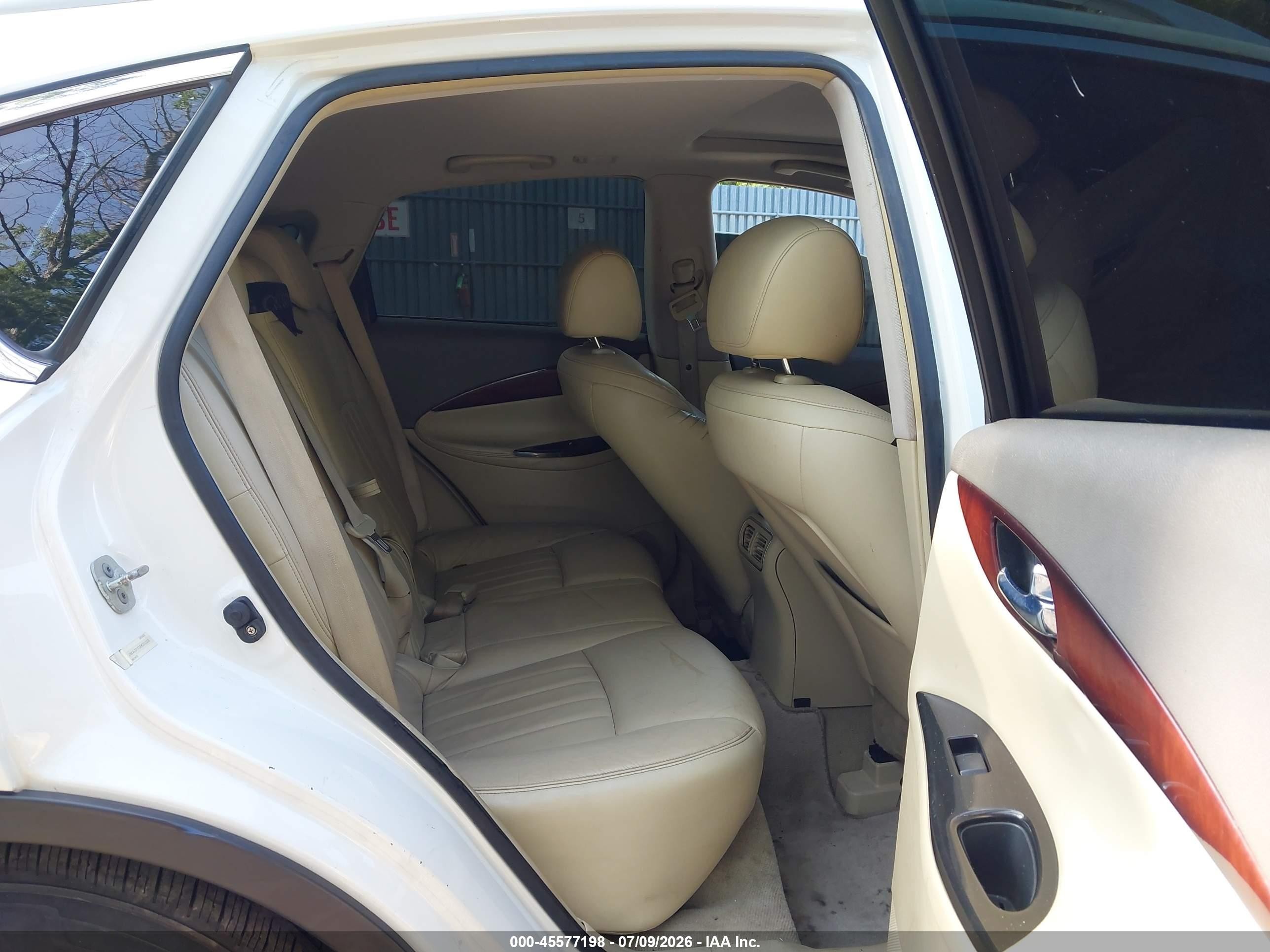2008 Infiniti Ex35 Journey White vin: JNKAJ09F38M356308