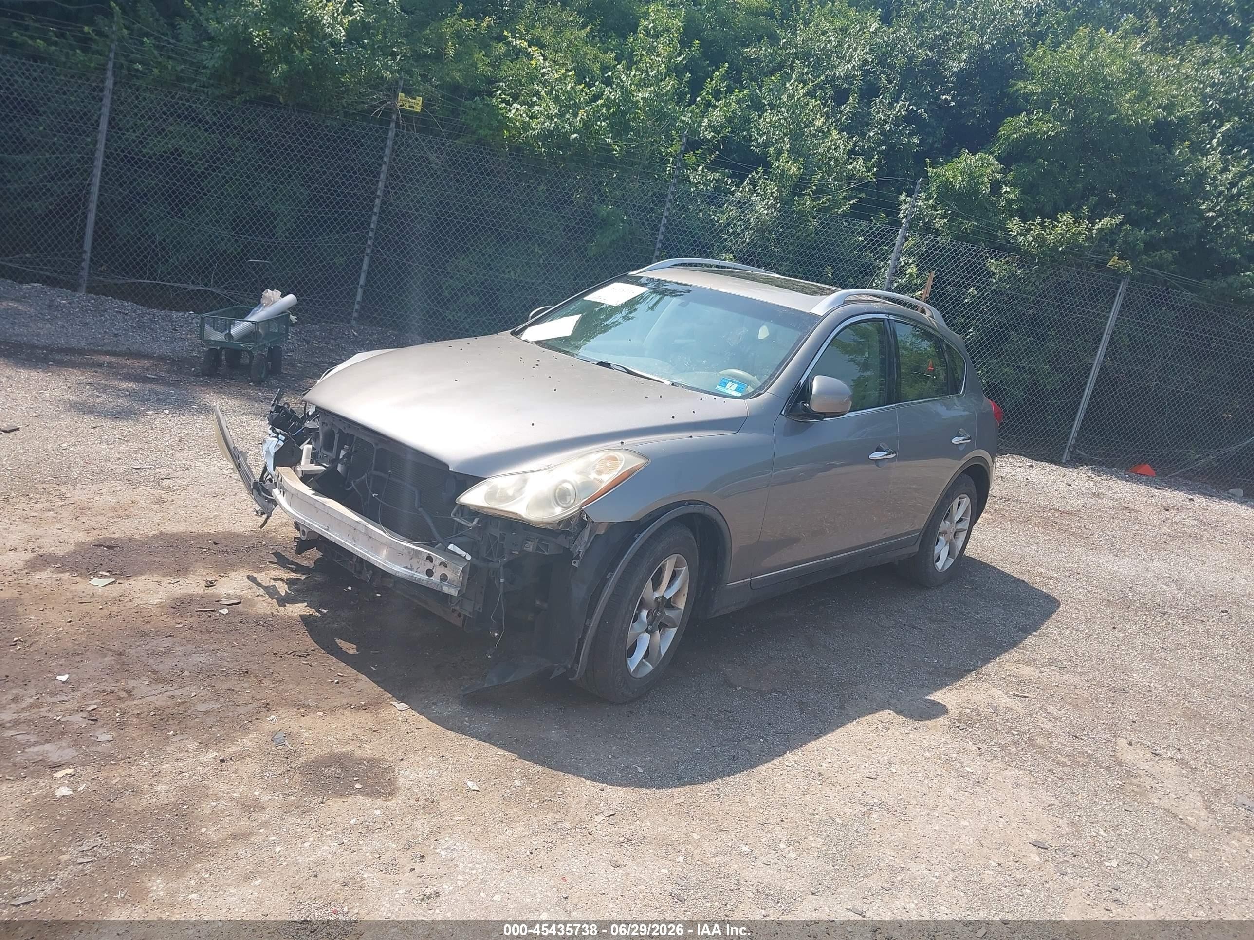 2008 Infiniti Ex35 Journey Gray vin: JNKAJ09F48M358598