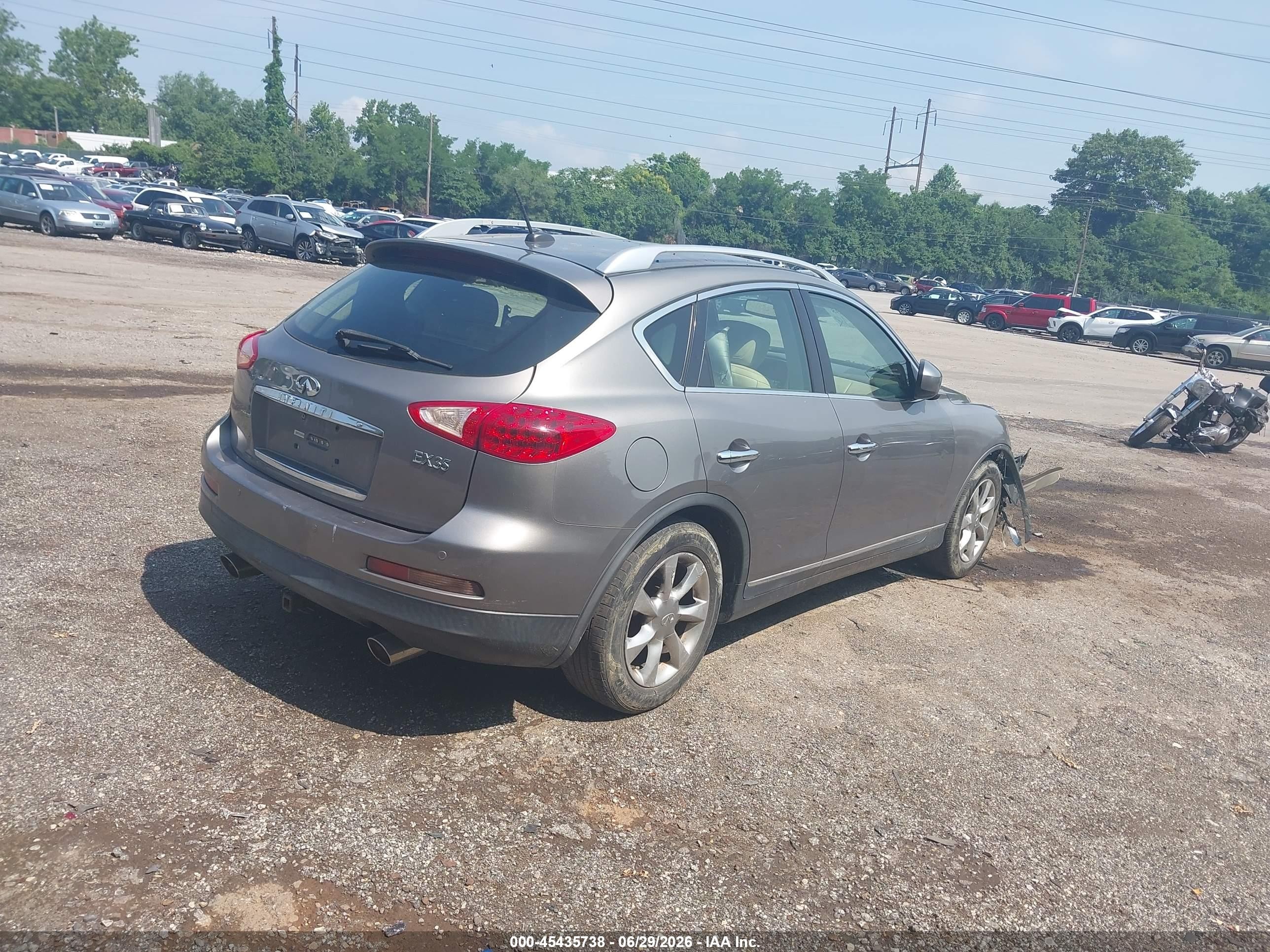 2008 Infiniti Ex35 Journey Gray vin: JNKAJ09F48M358598