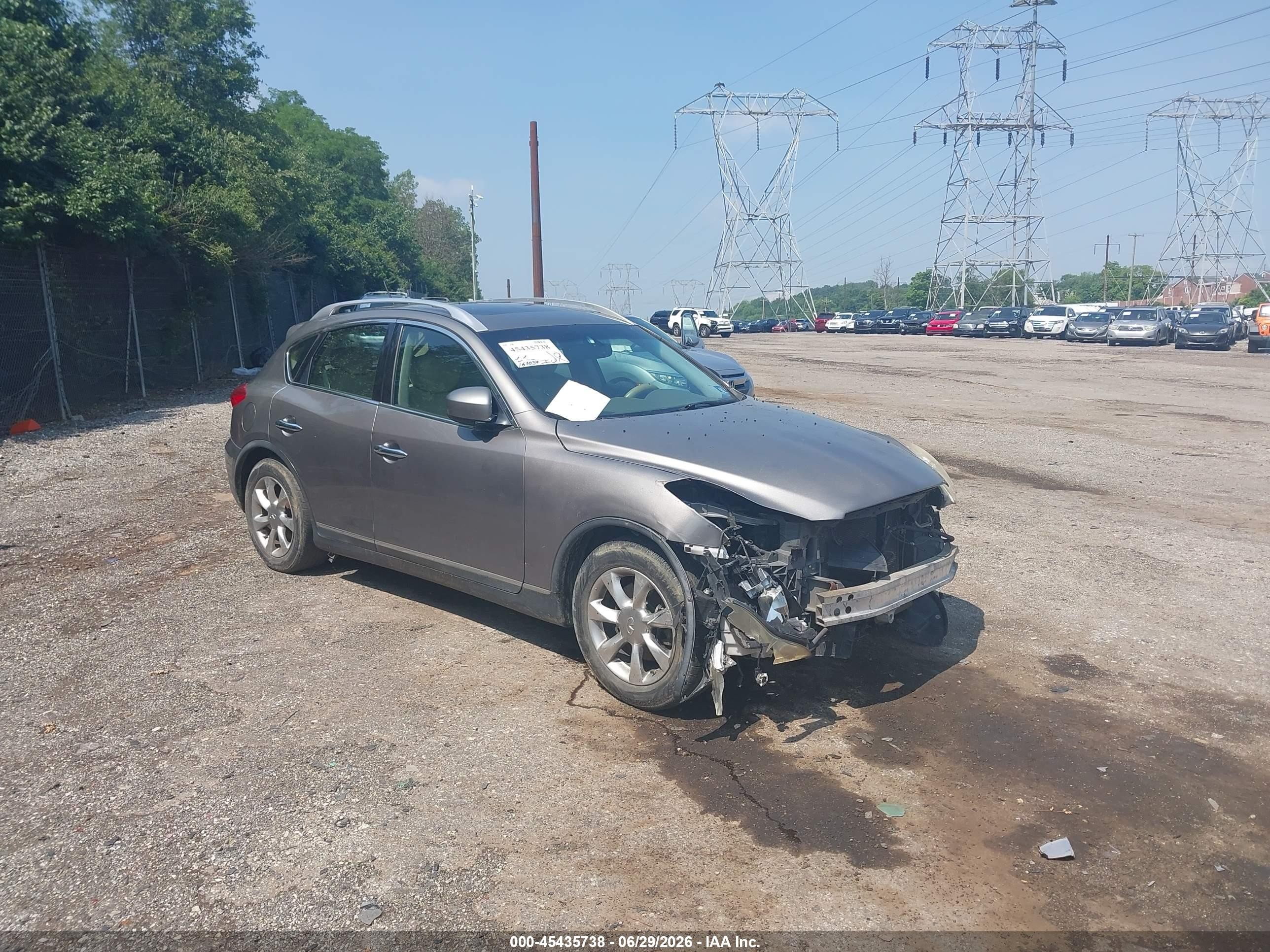 2008 Infiniti Ex35 Journey Gray vin: JNKAJ09F48M358598