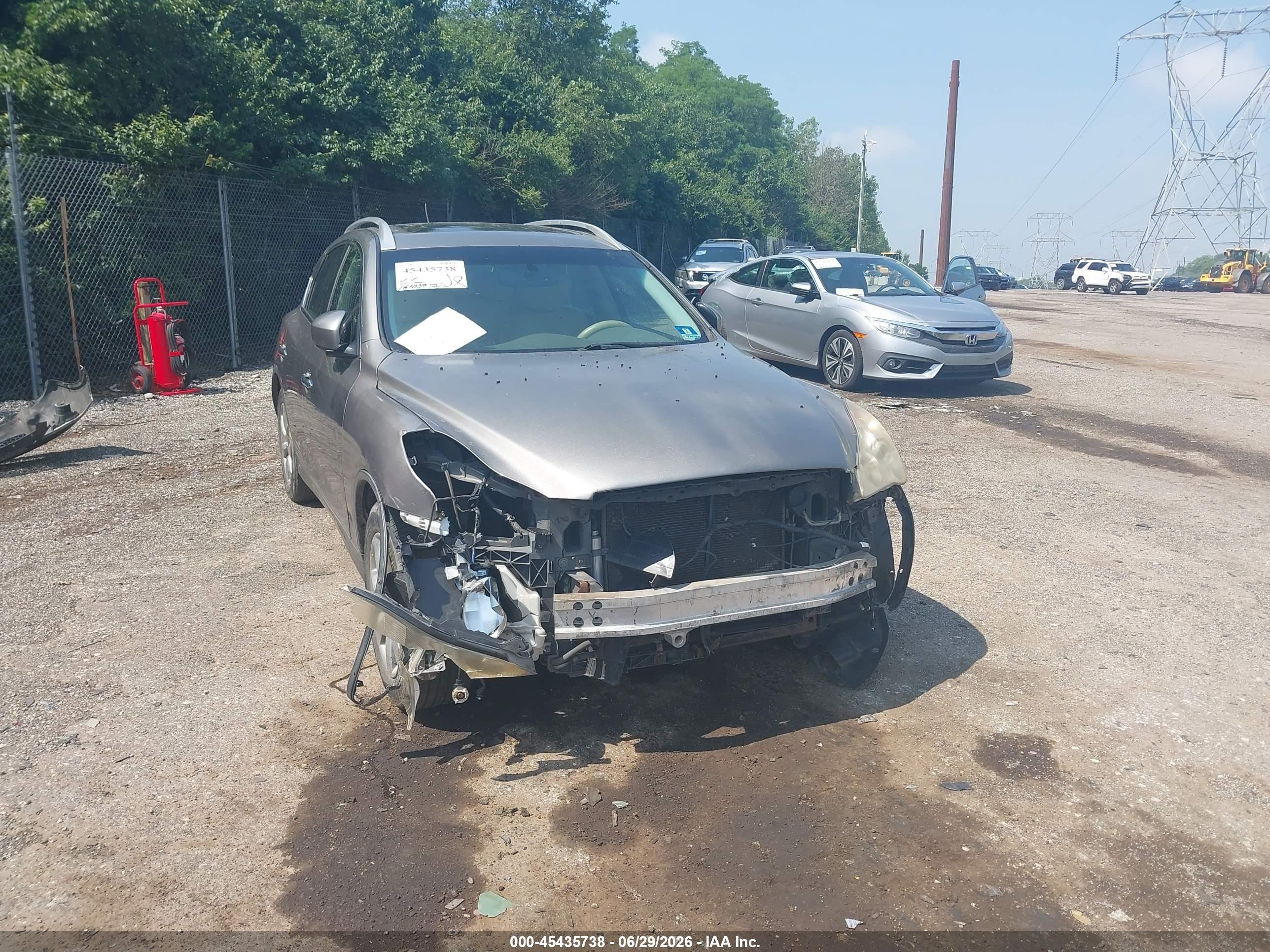 2008 Infiniti Ex35 Journey Gray vin: JNKAJ09F48M358598