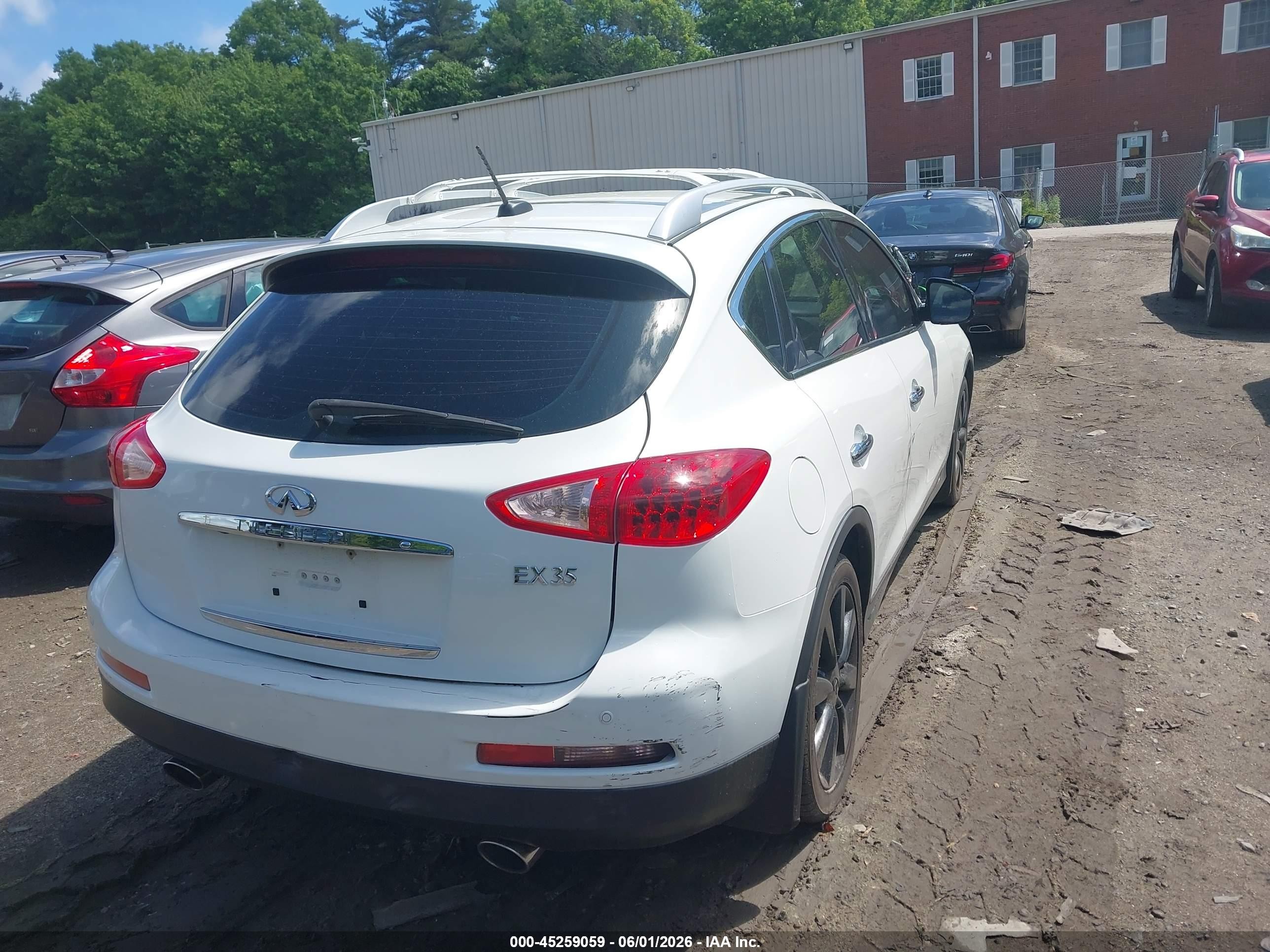 2008 Infiniti Ex35 Journey Белый vin: JNKAJ09F48M362277