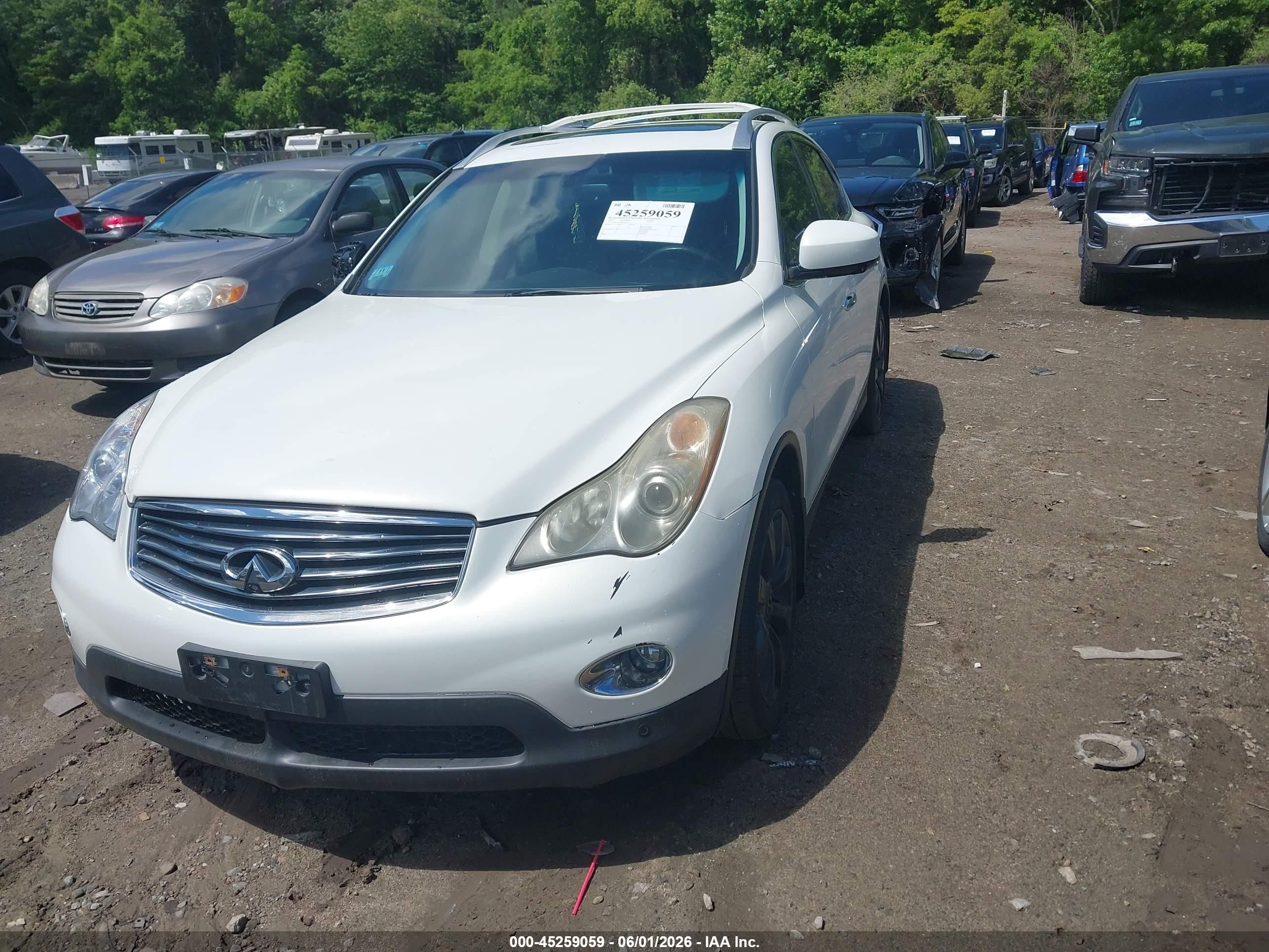 2008 Infiniti Ex35 Journey Белый vin: JNKAJ09F48M362277
