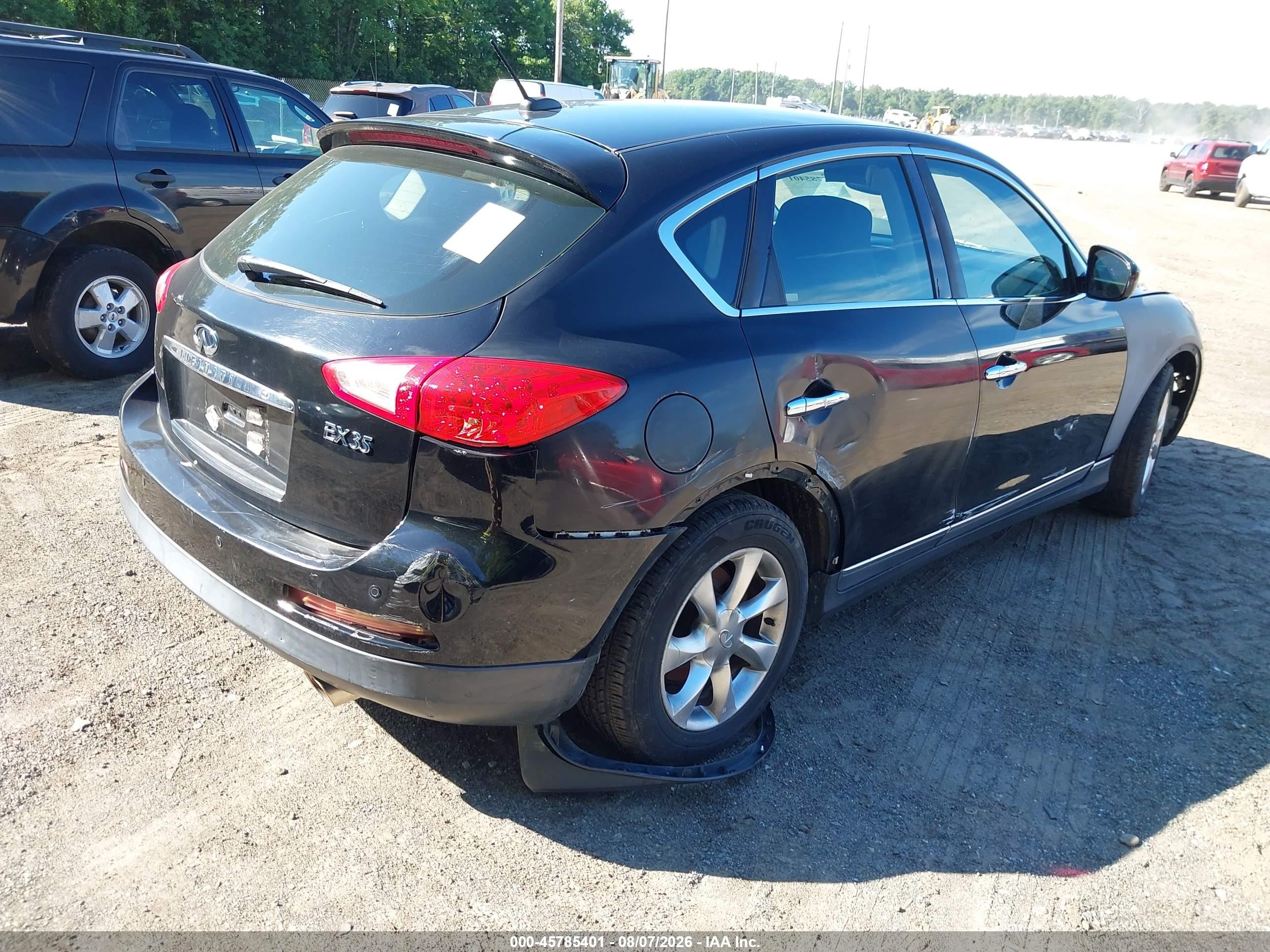 2008 Infiniti Ex35 Journey Black vin: JNKAJ09F58M352230