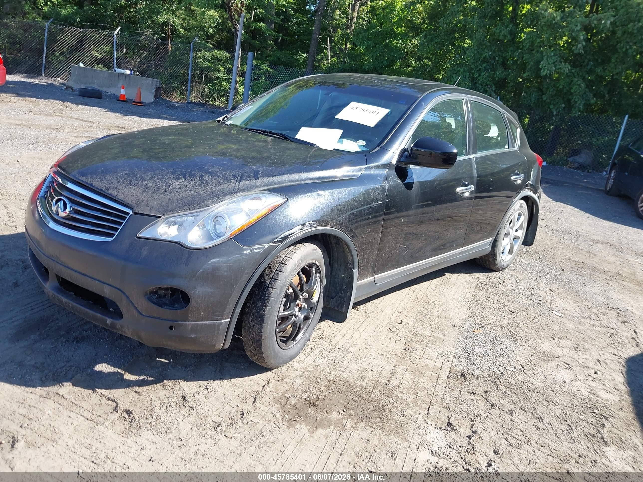 2008 Infiniti Ex35 Journey Black vin: JNKAJ09F58M352230
