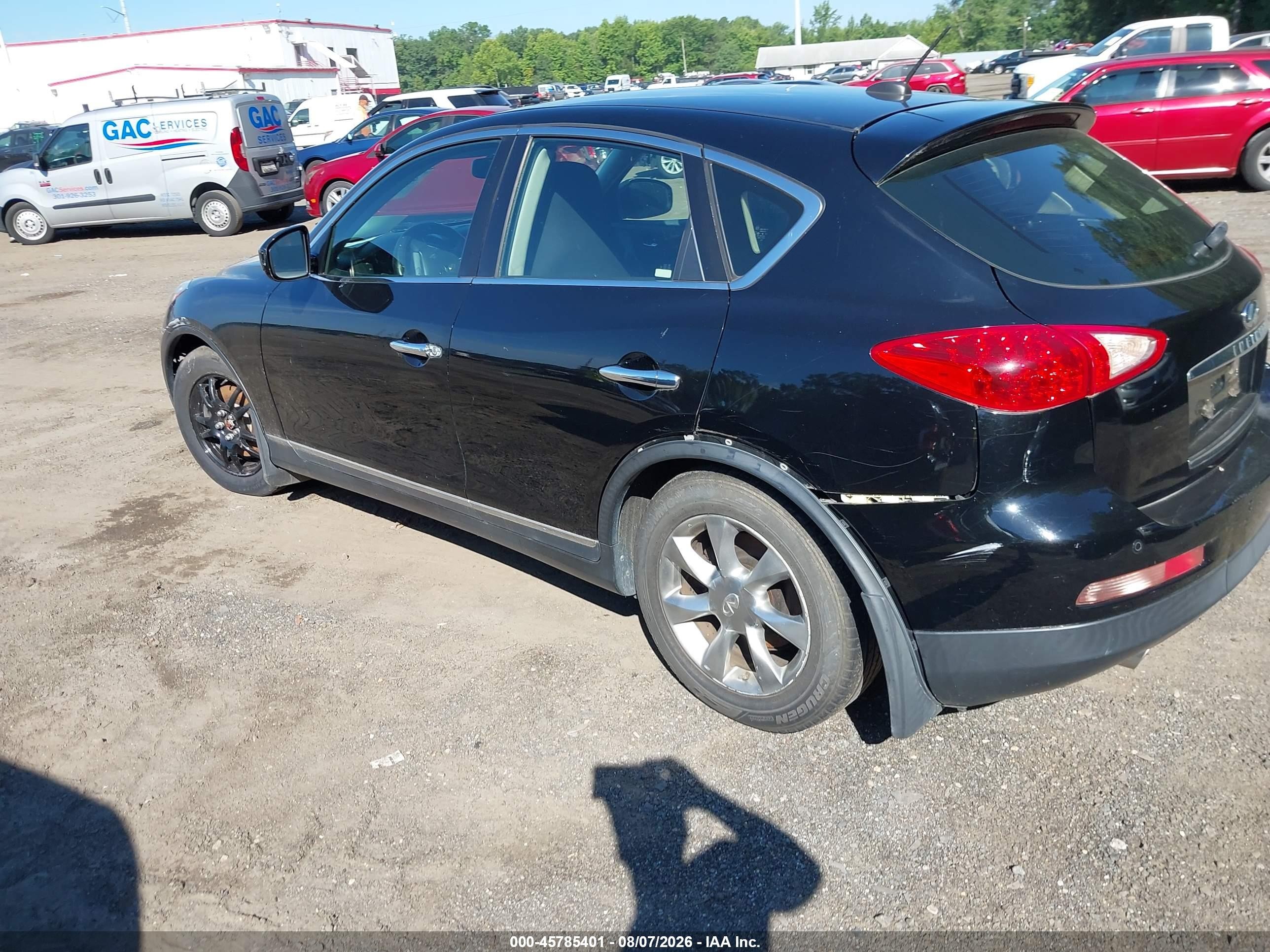 2008 Infiniti Ex35 Journey Black vin: JNKAJ09F58M352230