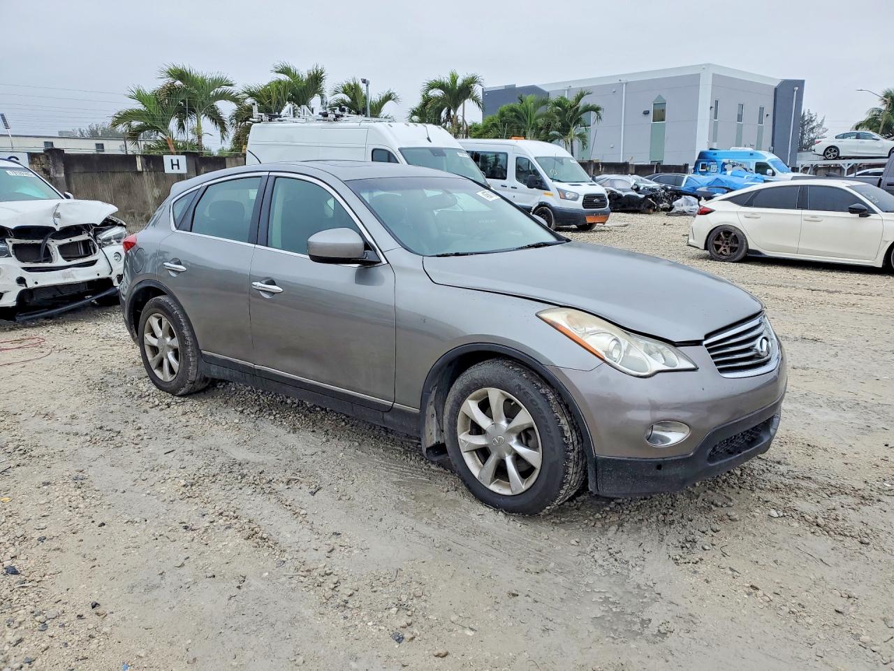 2008 Infiniti Ex35 Base Gray vin: JNKAJ09F58M357072