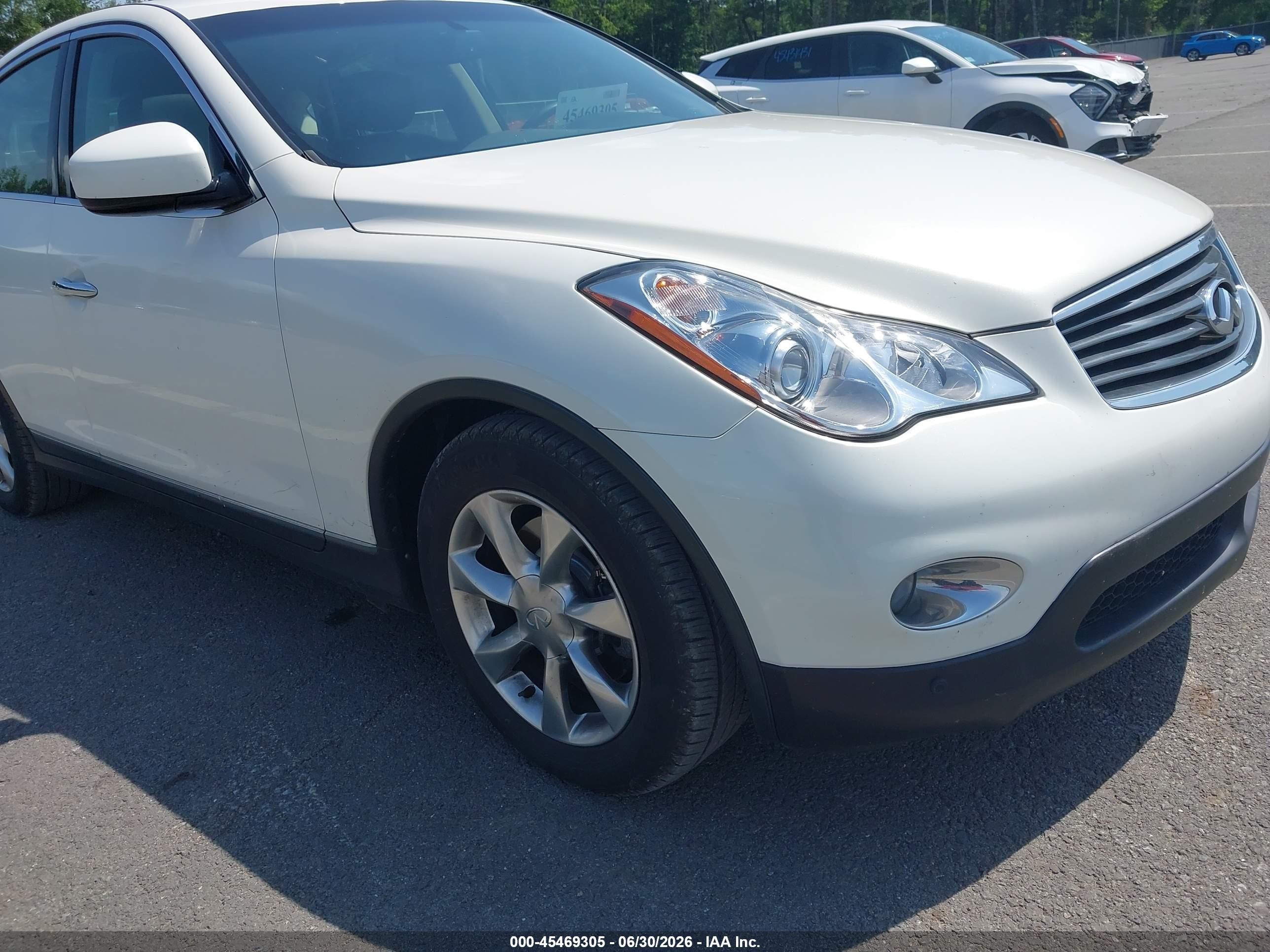 2008 Infiniti Ex35 Journey White vin: JNKAJ09F78M350544