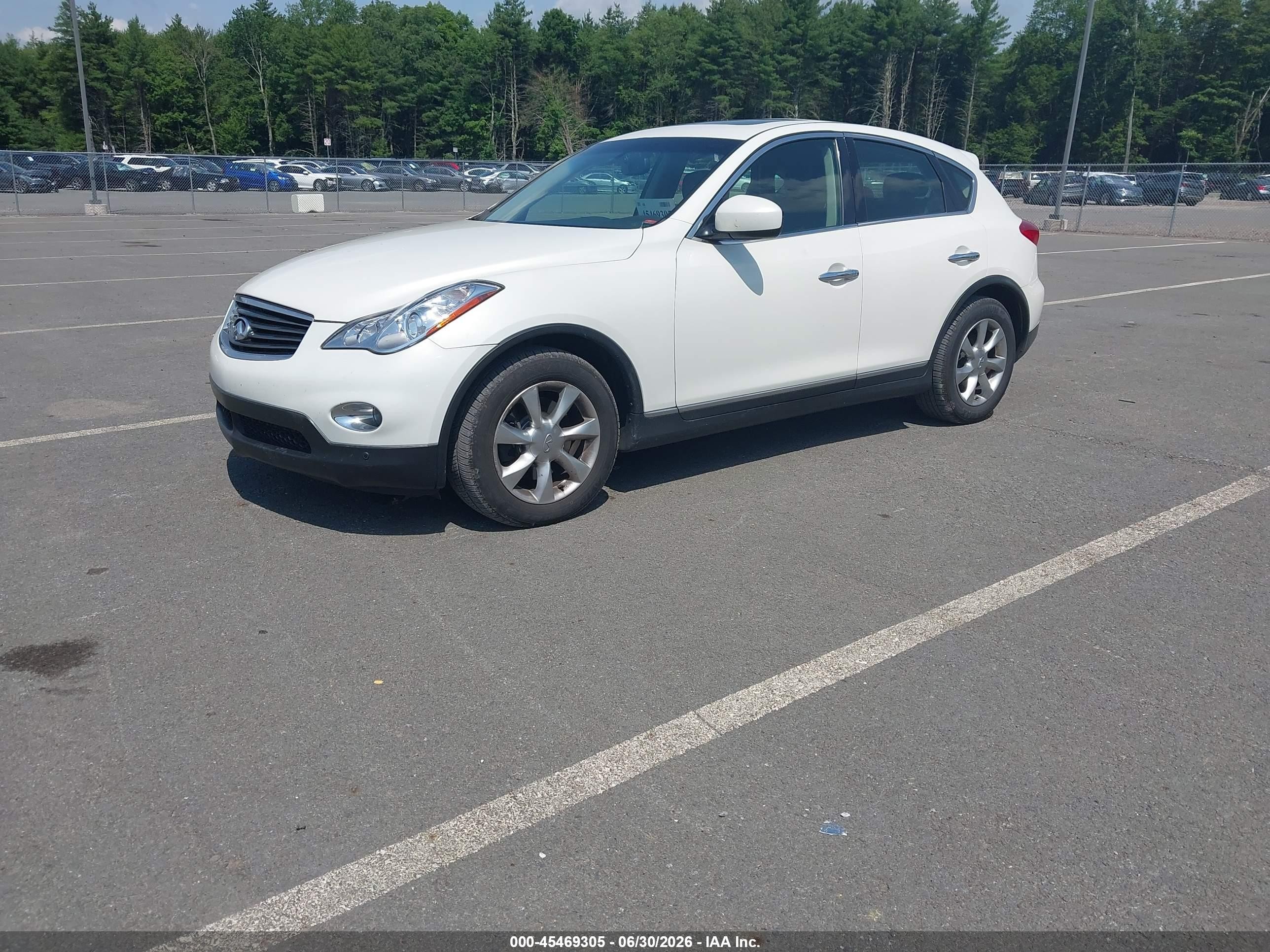 2008 Infiniti Ex35 Journey White vin: JNKAJ09F78M350544