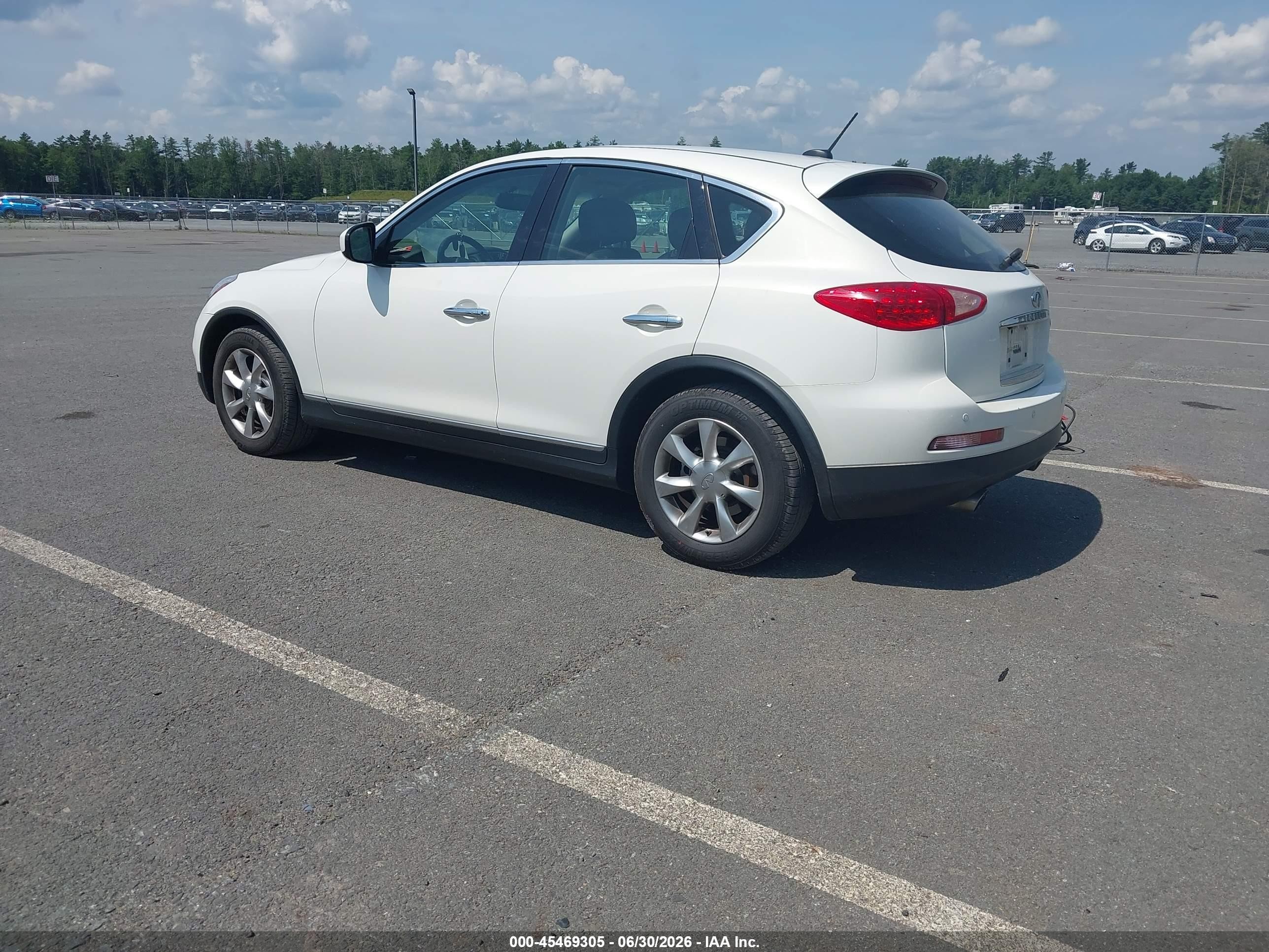 2008 Infiniti Ex35 Journey White vin: JNKAJ09F78M350544