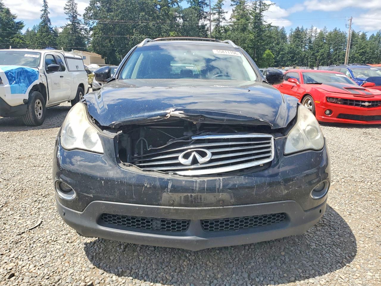 2008 Infiniti Ex35 Base Black vin: JNKAJ09F78M360801