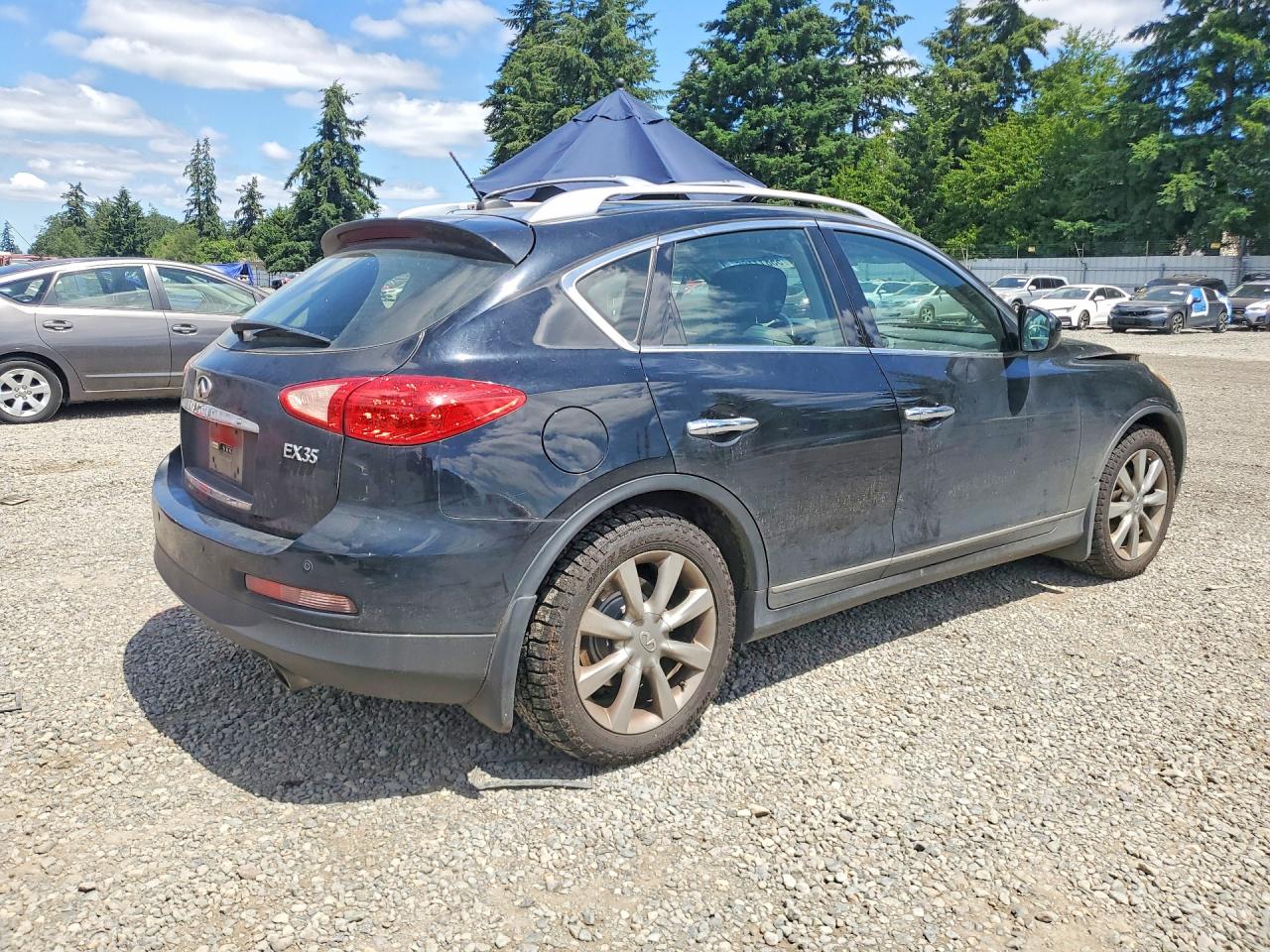 2008 Infiniti Ex35 Base Black vin: JNKAJ09F78M360801
