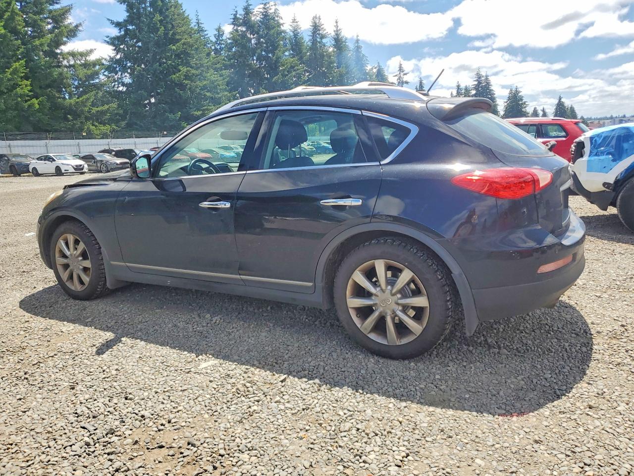 2008 Infiniti Ex35 Base Black vin: JNKAJ09F78M360801