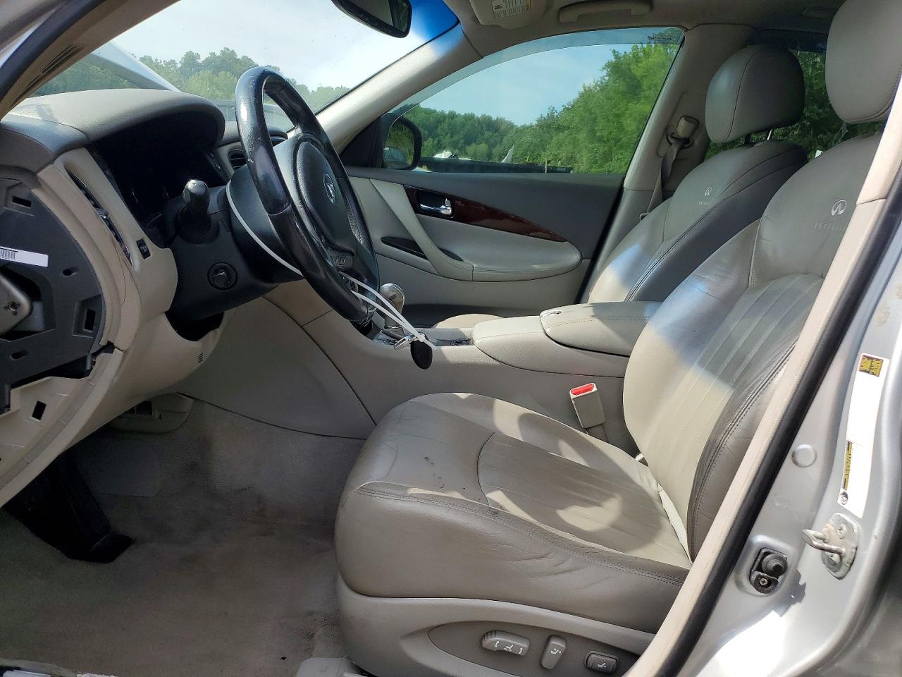 2008 Infiniti Ex35 Base Silver vin: JNKAJ09F88M361603