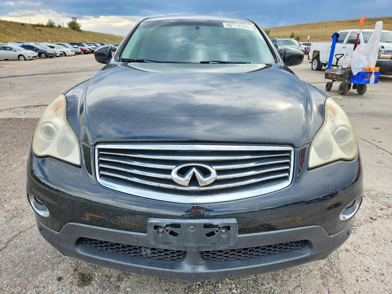 2008 Infiniti Ex35 Base Black vin: JNKAJ09F98M355521