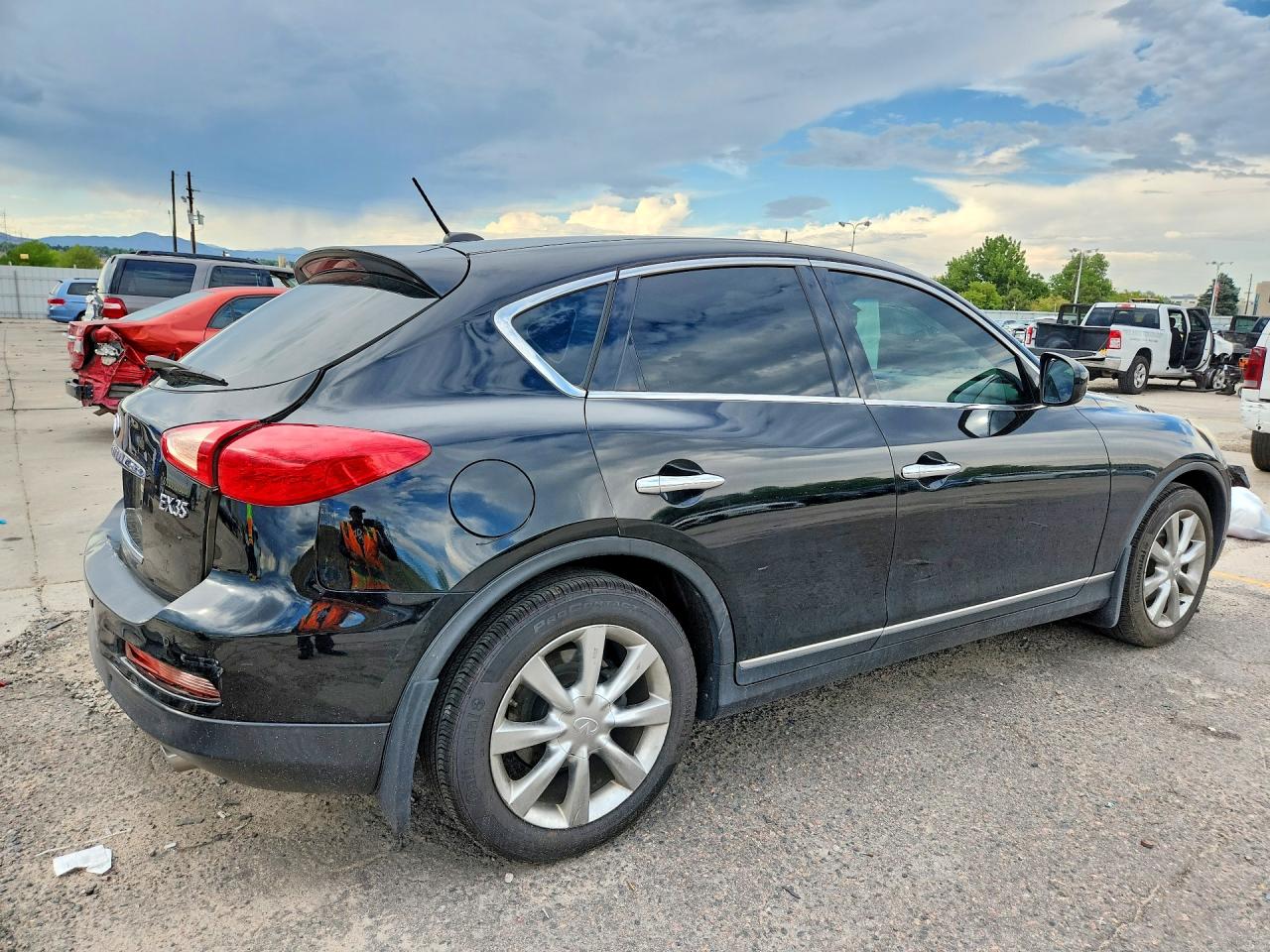 2008 Infiniti Ex35 Base Black vin: JNKAJ09F98M355521
