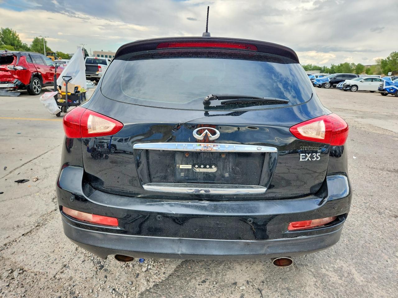 2008 Infiniti Ex35 Base Black vin: JNKAJ09F98M355521
