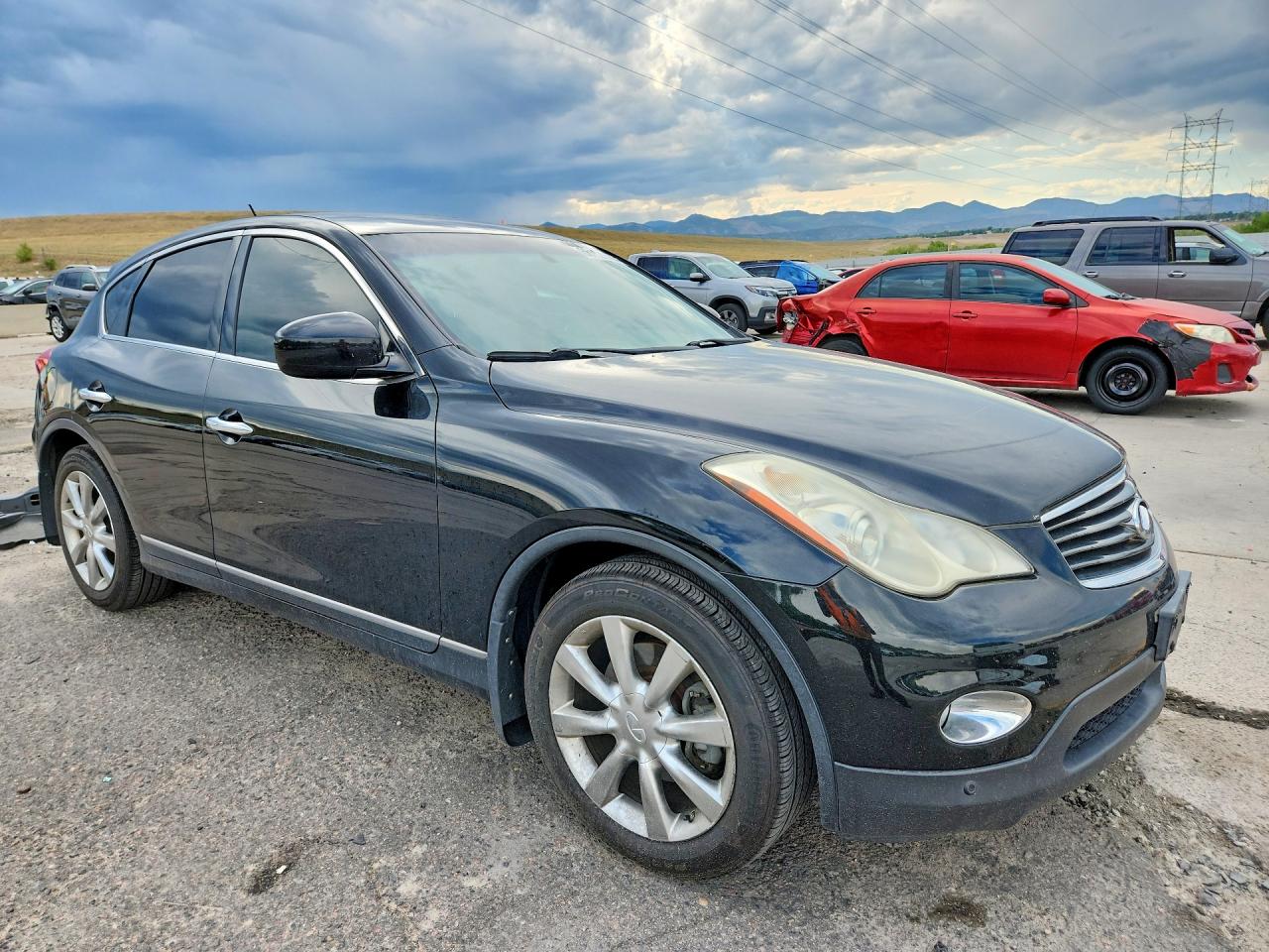 2008 Infiniti Ex35 Base Black vin: JNKAJ09F98M355521